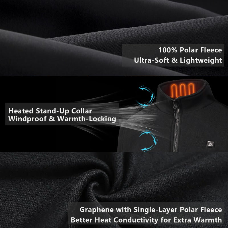 Battery- Heating Vest Jacket with 3-Temperature Settings - Unisex Lightweight Warm Heating Jacket Suitable for Men & Women, Outdoor Winter Wear, Christmas, Halloween, New Year Gifts () ferrersa