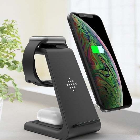 3 In 1 Fast Charging Station Wireless Charger Stand Wireless Quick Charge Dock For Phone Holder ferrersa