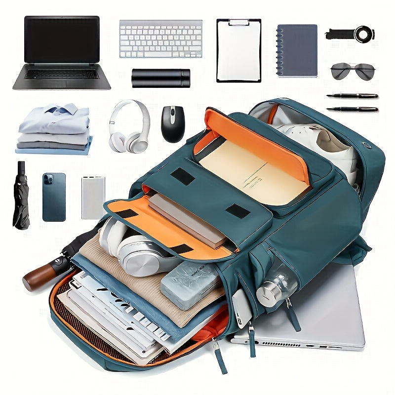 Large And Functional Travel Backpack, Sturdy Carry-On Backpack That Converts to a Duffle Bag with an Integrated USB Charging Port, Multi-Purpose Laptop Daypack for Both Men And Women, Heavy-Duty And, Dark Green Color ferrersa