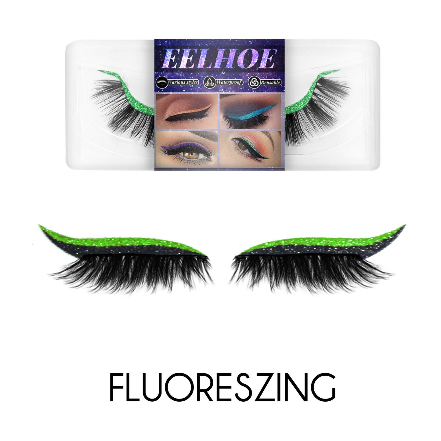 Eyeliner And Eyelash Stickers, Self-Adhesive False Eyelashes With European And American 3d Eyelash Eyeshadow Eyeliner eprolo