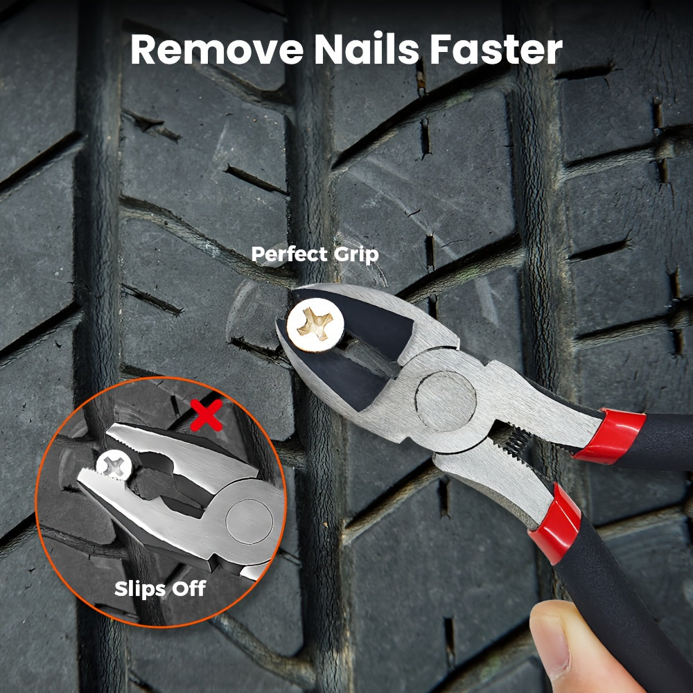 ETENWOLF C2 Combo Tire Repair Kit Wireless Tire Inflator For Cars, 4000mAh Battery Air Pump, Fast Car Tire Pump For Motorcycles, Bikes, Balls, LED Light For Emergency. Set Includes: Diagonal Pliers, A Tire Inflator, Lubricant ferrersa