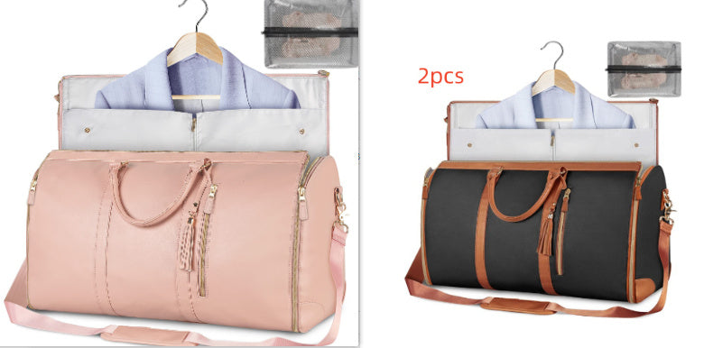 Large Capacity Travel Duffle Bag Women's Handbag Folding Suit Bag Waterproof Clothes Totes ferrersa