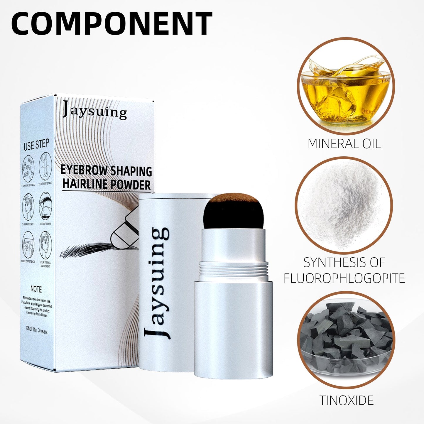Eyebrow Print Set, Embellishing Hairline Eyebrow Contour Shadow Portable Eyebrow Powder eprolo
