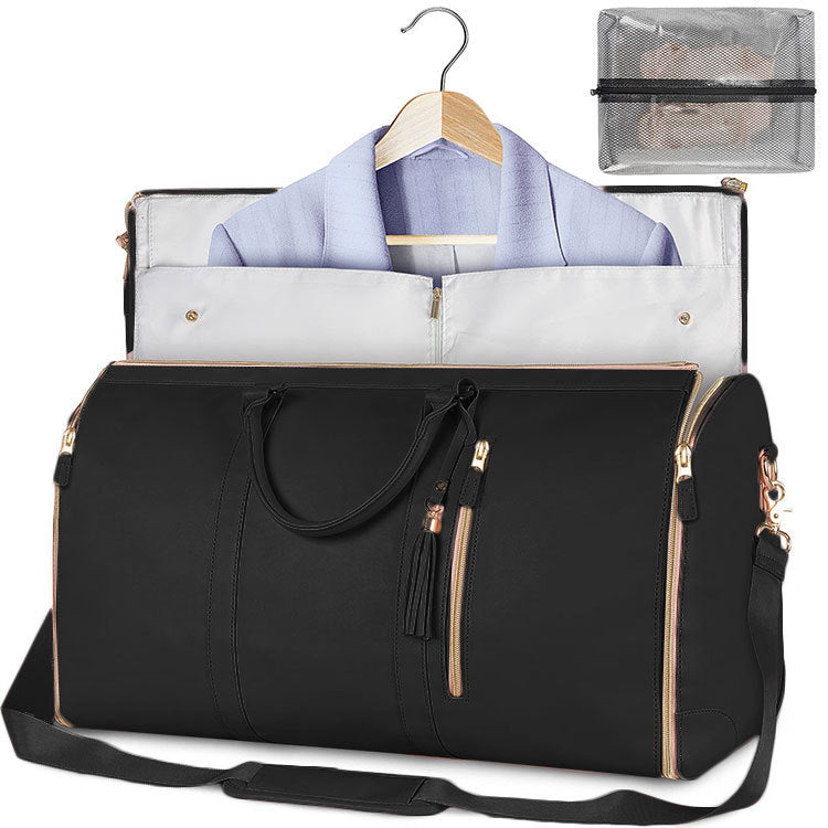 Large Capacity Travel Duffle Bag Women's Handbag Folding Suit Bag Waterproof Clothes Totes ferrersa