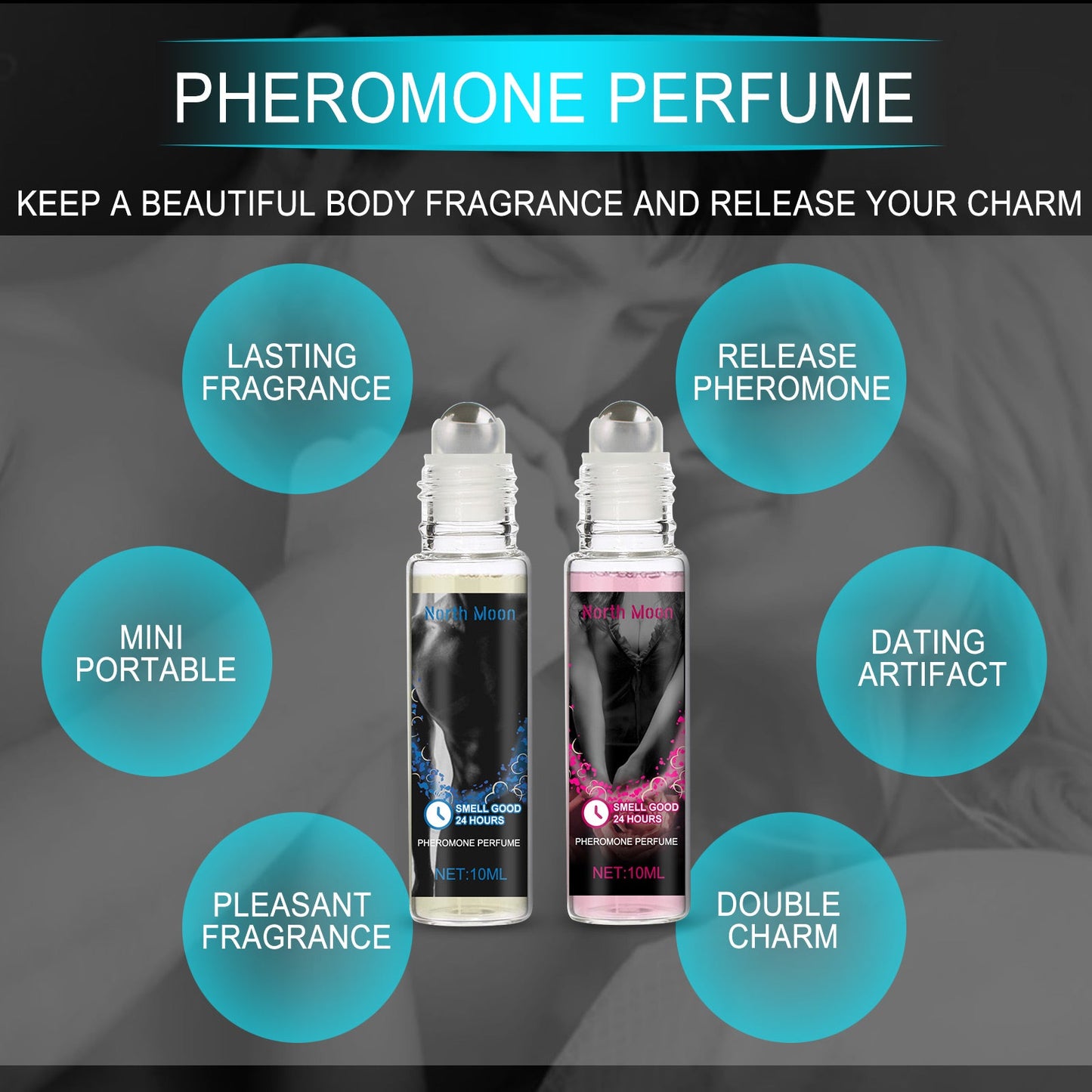 Roll-On Perfume, Natural Long-Lasting Fresh Light Atmosphere Perfume Keep Fragrance Ball Perfume eprolo