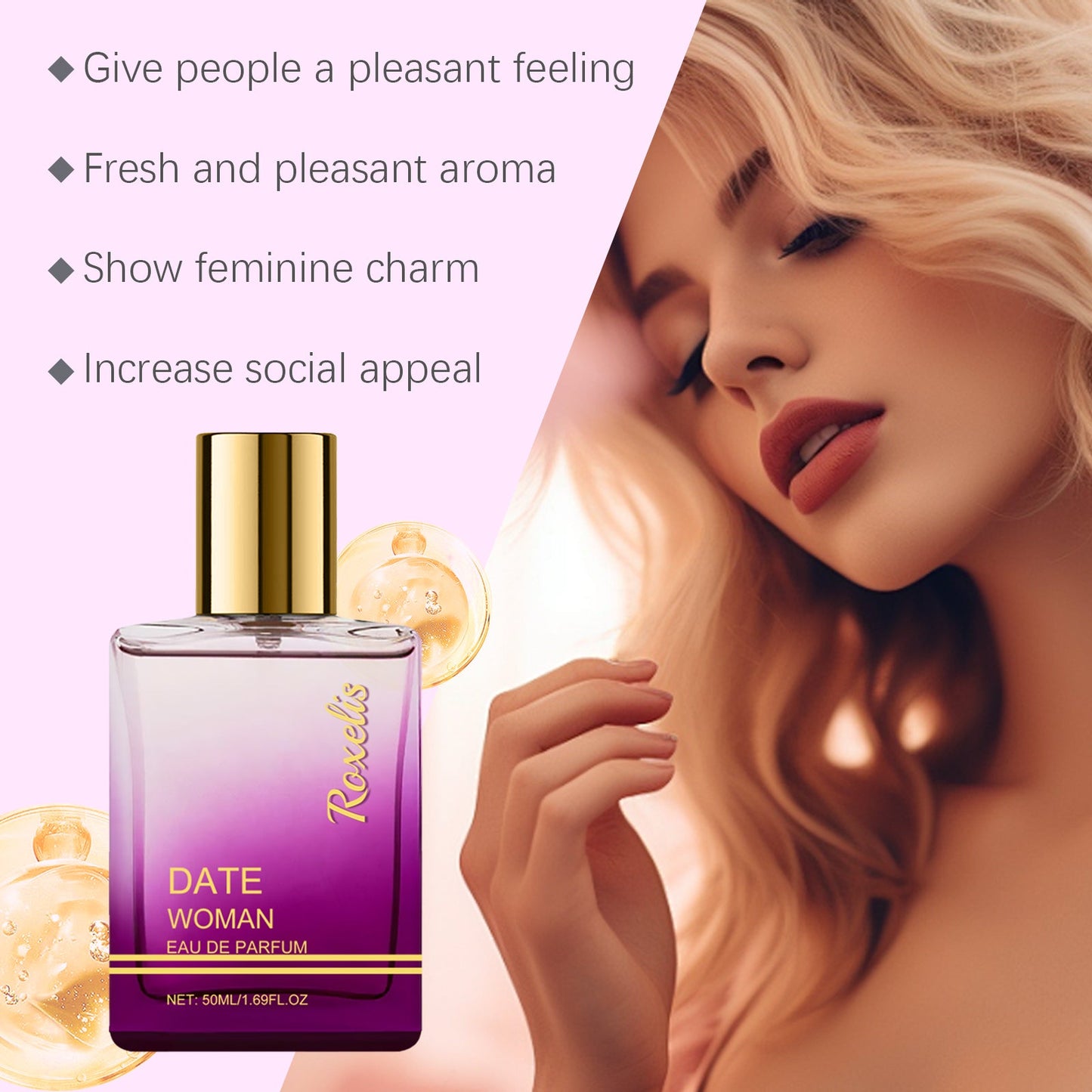 Roxelis Travel Perfume (Saffron)Herbal Charm Perfume Keep Fragrance Release Charm Misty Rain Garden Wood Scent Portable Herbal Perfume eprolo