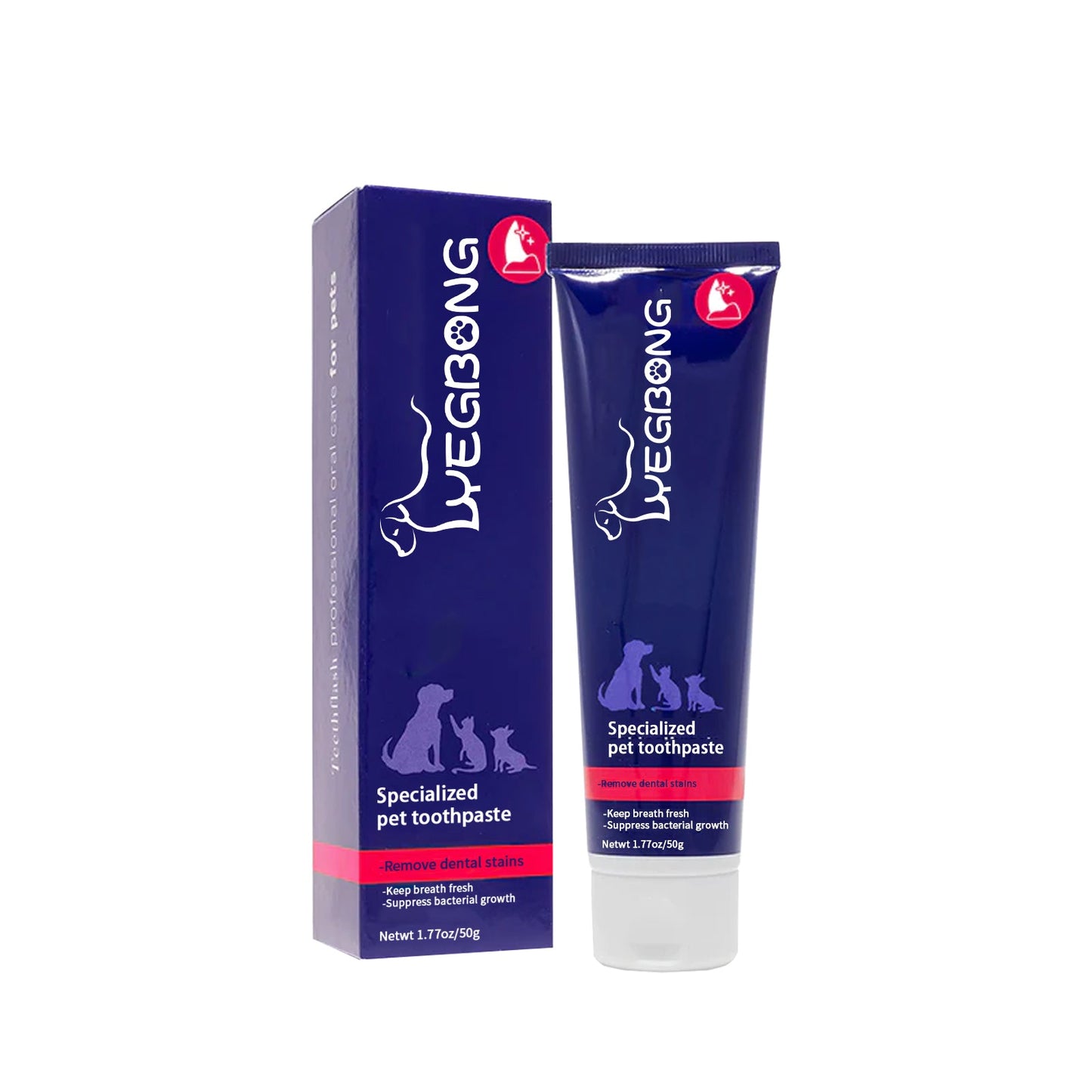 Pet Mouth Cleaning Cream, Cats And Dogs Clean Bad Breath Tartar Stains White Teeth Cream eprolo