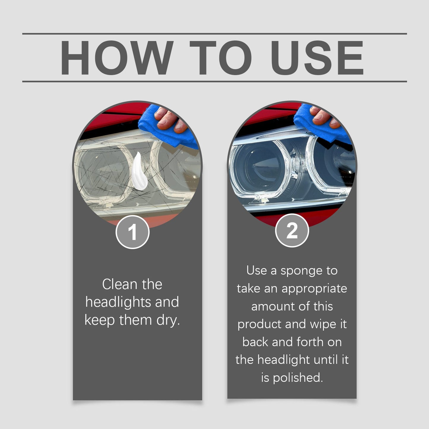 Car Headlight Repair And Polishing Set, Refurbished Coating Maintenance Brightening Lamp Care Set eprolo
