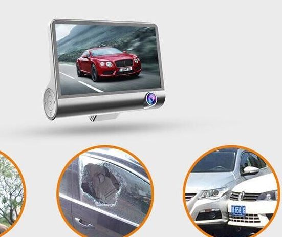 1080P High-definition Three-record Driving Recorder DC-Powered by People