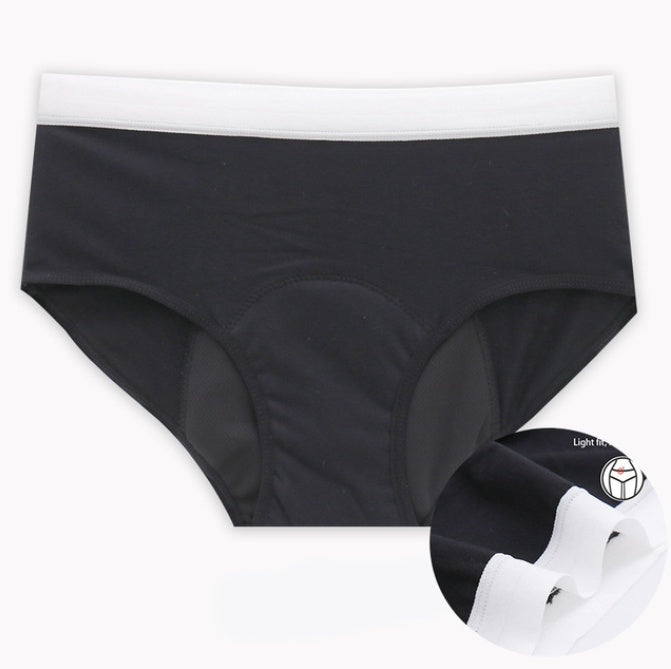 Large Size Ladies Cotton Physiological Underwear Front And Rear Leak-proof Four-layer Sanitary Napkin-free Aunt Panties ferrersa