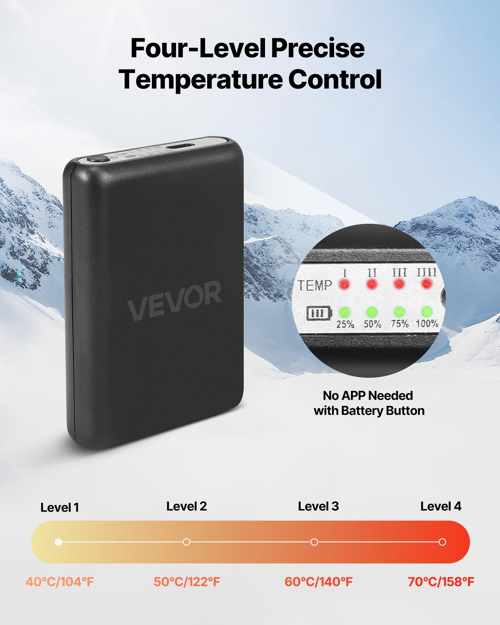 Heated Socks, 5000mAh Battery Powered, Rechargeable Heating Socks With 4 Heating Levels, Electric Heated Sock For Men Women, Foot Warmer For Hunting Riding Camping Hiking Skiing, Outdoor Work DC-Powered by People
