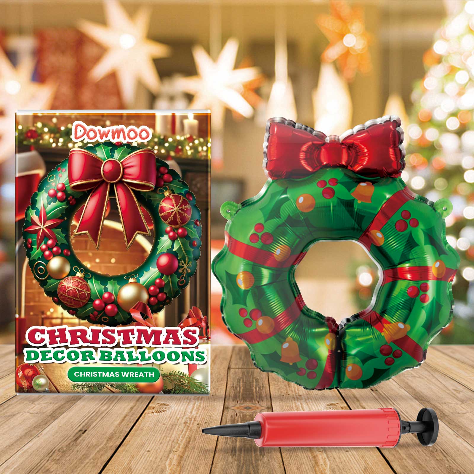 Christmas Balloons Balloon Standing Santa Claus Reindeer Christmas Tree Event Atmosphere Arrangement eprolo