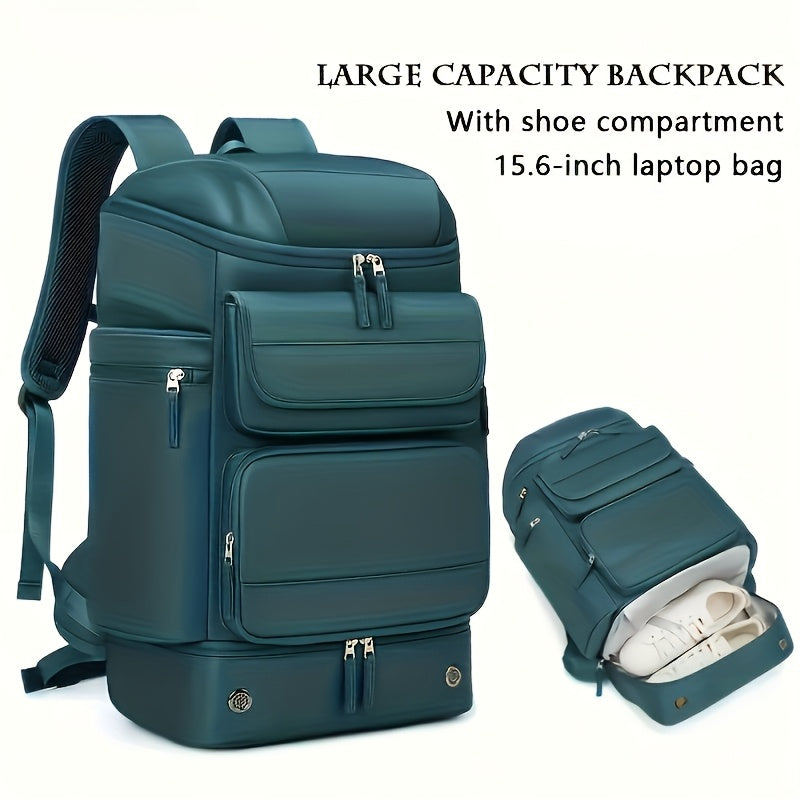 Large And Functional Travel Backpack, Sturdy Carry-On Backpack That Converts to a Duffle Bag with an Integrated USB Charging Port, Multi-Purpose Laptop Daypack for Both Men And Women, Heavy-Duty And, Dark Green Color ferrersa