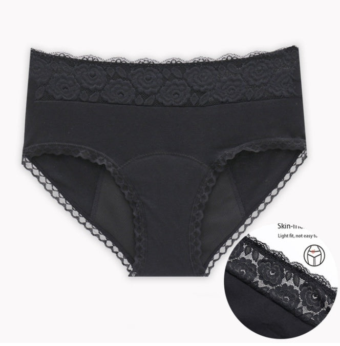 Large Size Ladies Cotton Physiological Underwear Front And Rear Leak-proof Four-layer Sanitary Napkin-free Aunt Panties ferrersa