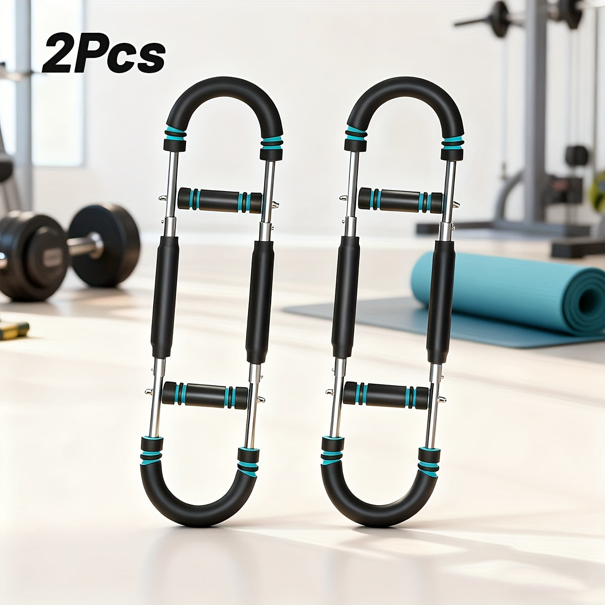 Portable Home Gym Equipment] Arm Strength Trainer U-Shaped Multi-Functional Adjustable Forearm Strengthener Chest Exercise Equipment, Triceps, Portable Spring Resistance 2 Levels Of Adjustable Resistance Bands, Comfortable G ferrersa