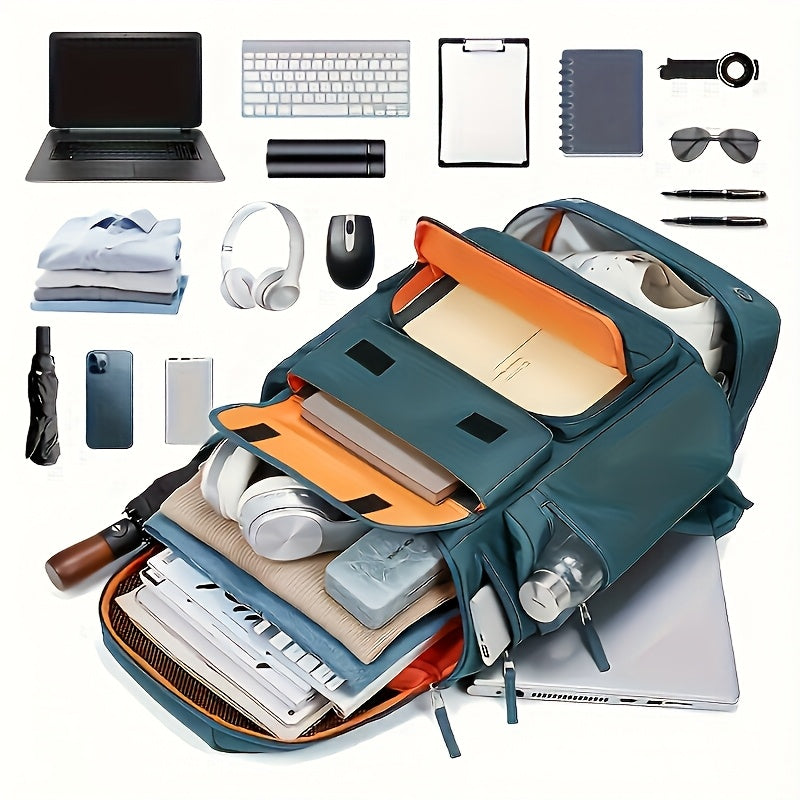 Large And Functional Travel Backpack, Sturdy Carry-On Backpack That Converts to a Duffle Bag with an Integrated USB Charging Port, Multi-Purpose Laptop Daypack for Both Men And Women, Heavy-Duty And, Dark Green Color ferrersa