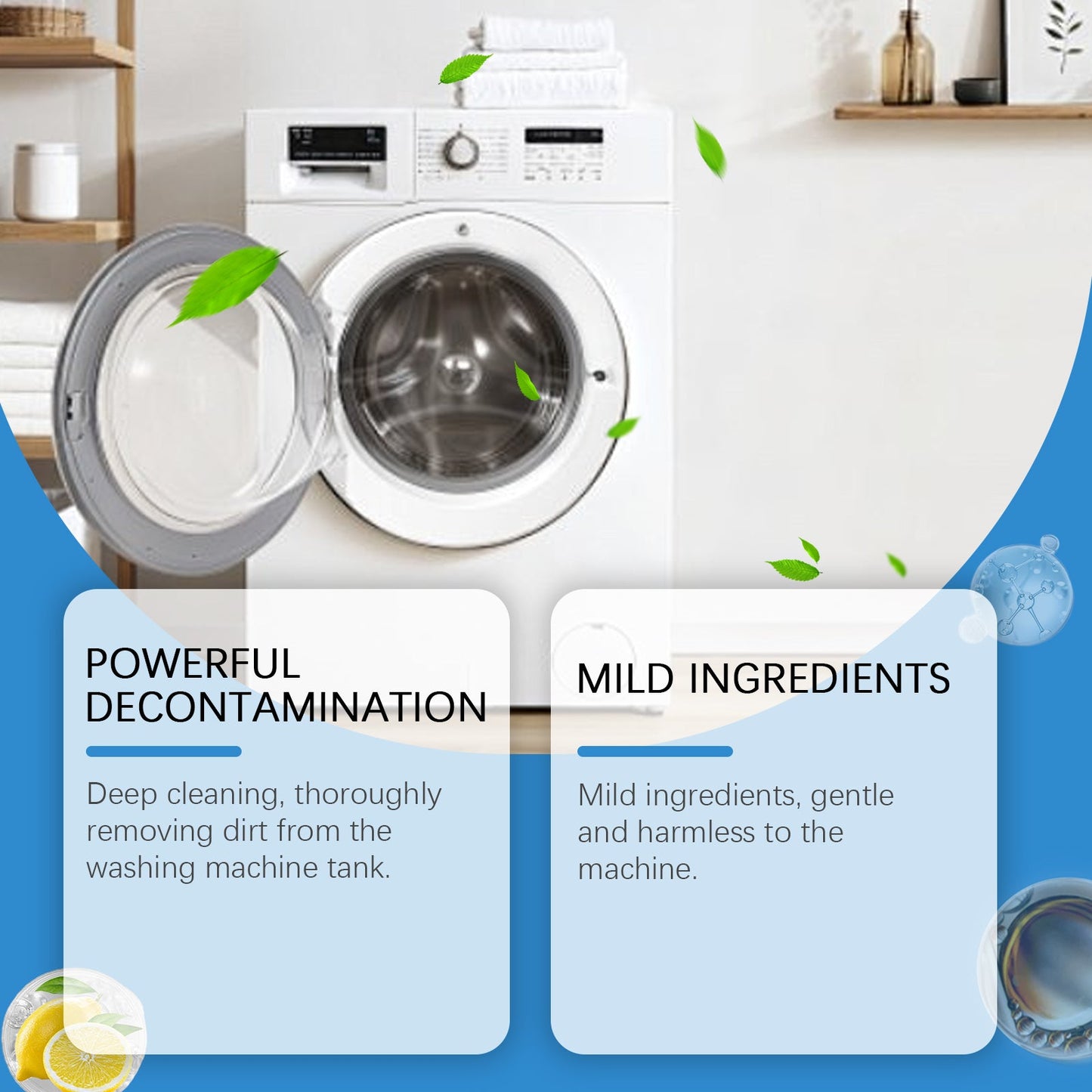 Jakehoe Washing Machine Cleaning Powder, Removes Dirt And Odors, And Is A Multi-Functional Household Cleaner For Washing Tanks eprolo