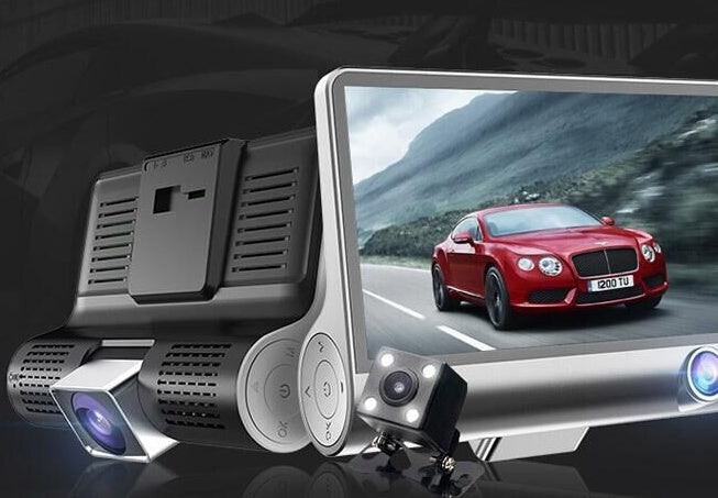 1080P High-definition Three-record Driving Recorder DC-Powered by People