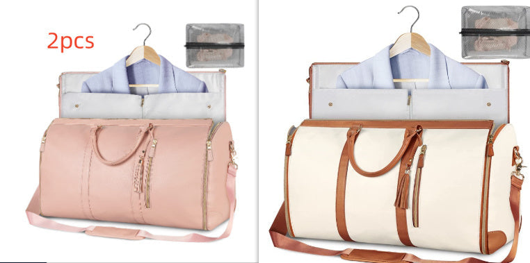 Large Capacity Travel Duffle Bag Women's Handbag Folding Suit Bag Waterproof Clothes Totes ferrersa