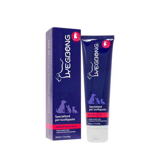 Pet Mouth Cleaning Cream, Cats And Dogs Clean Bad Breath Tartar Stains White Teeth Cream eprolo