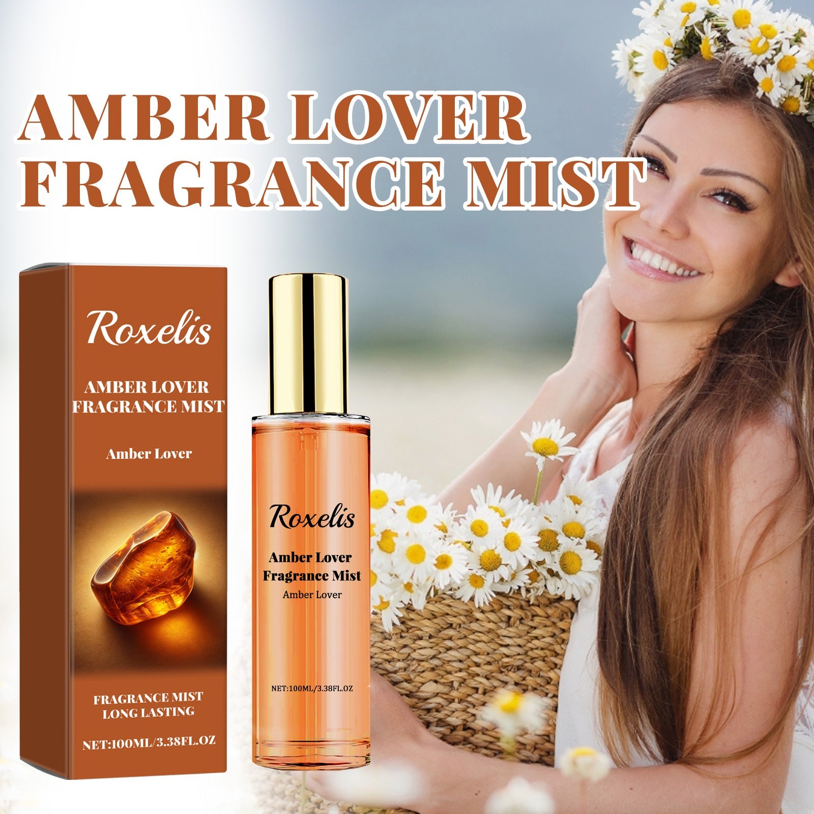 Amber Lover Fragrance Mist, Lasting Fragrance Fresh And Natural Couples Date With Fragrance To Bring Atmosphere Encounter eprolo