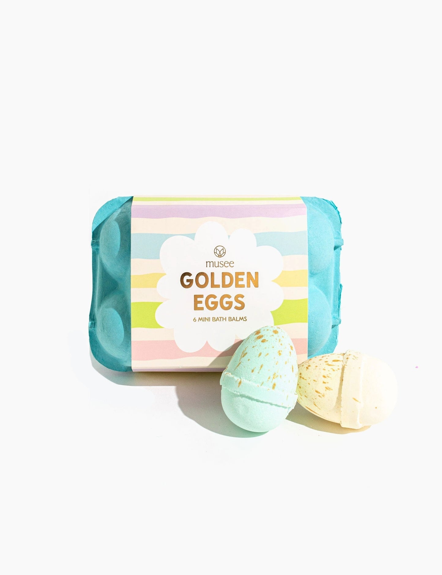 Blue Golden Egg Bath Bombs Musee Bath