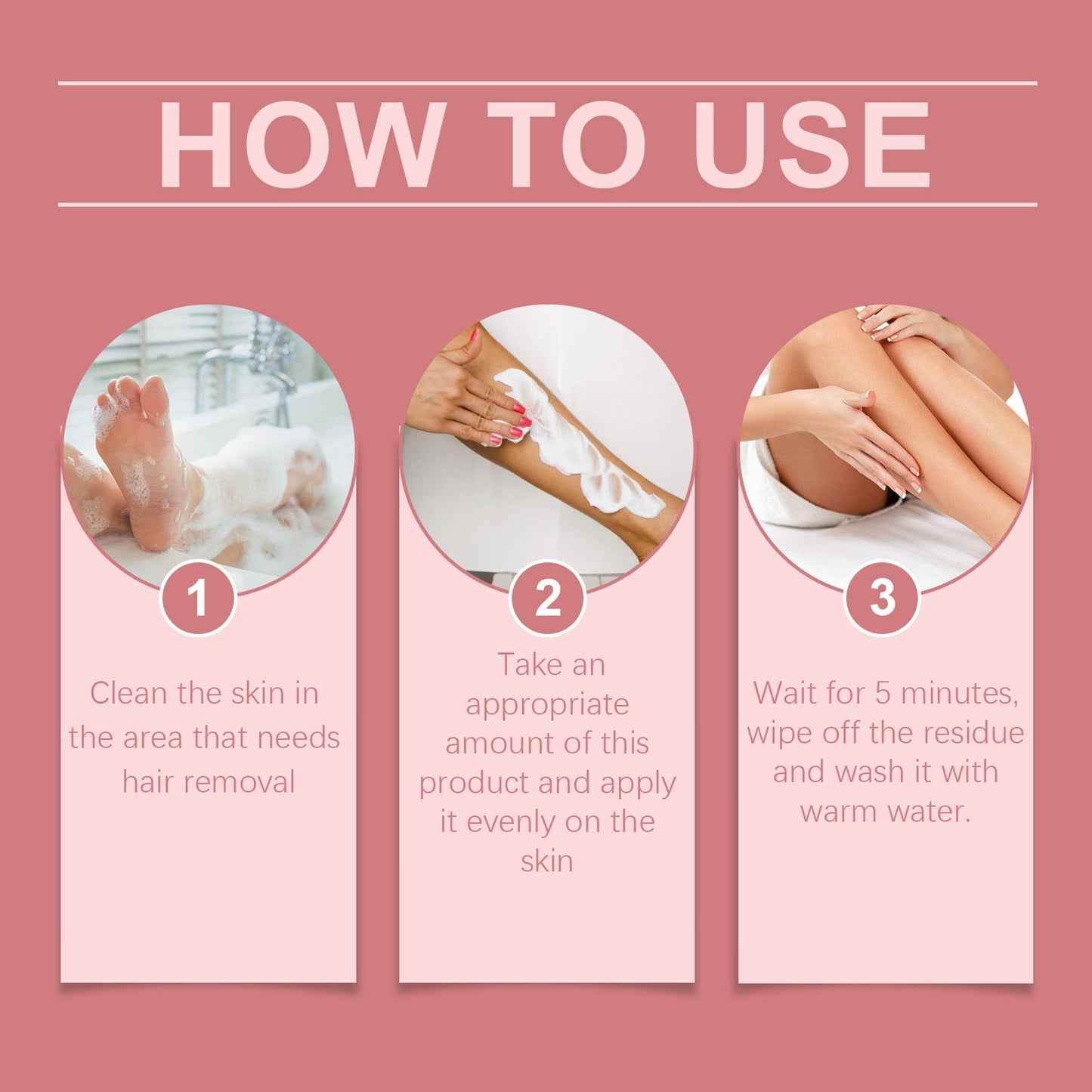 OceAura Hair Removal Cream, Easy To Remove Body Hair Refreshing Clean Skin To Keep Skin Smooth Gentle Hair Removal Cream eprolo