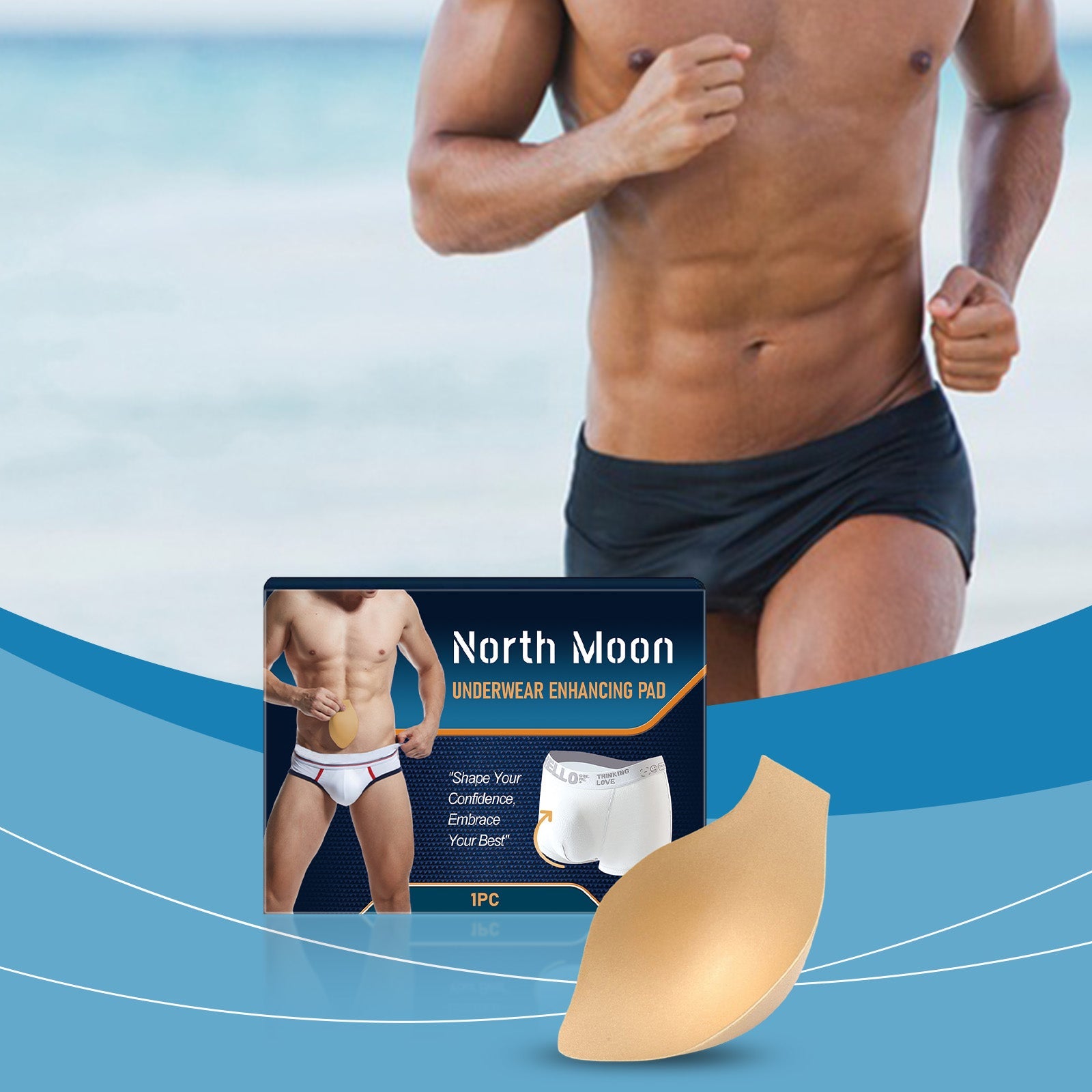 North Moon Men's Body Care Mat Men's Body Care Mat Breathable Anti-Wear Comfortable Material eprolo