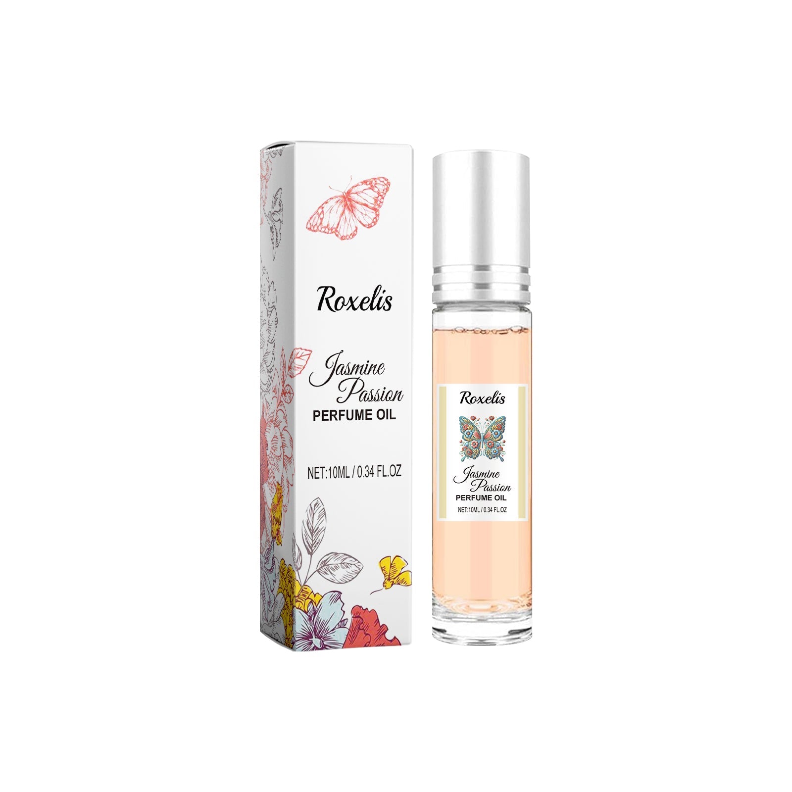 Roxelis Roll-On Jasmine Perfume Lasting Fragrance Portable Vial Perfume Charming Charm Perfume Pheromone Fragrance eprolo