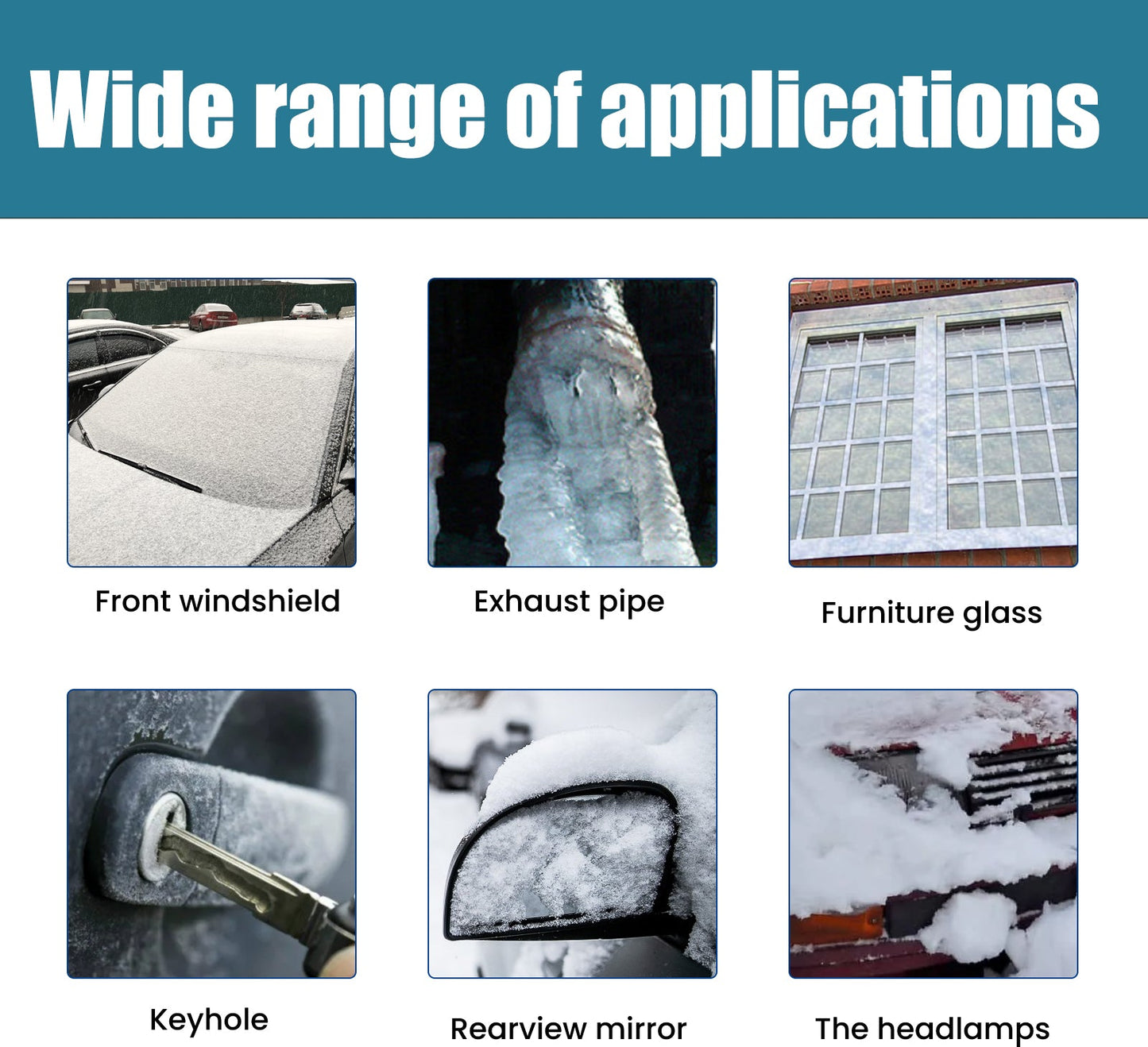 Snow Defrosting Agent, Car Windshield Windows Fast And Powerful Defrosting Defogging Deicing And Snow-melting Cleaning Agent eprolo