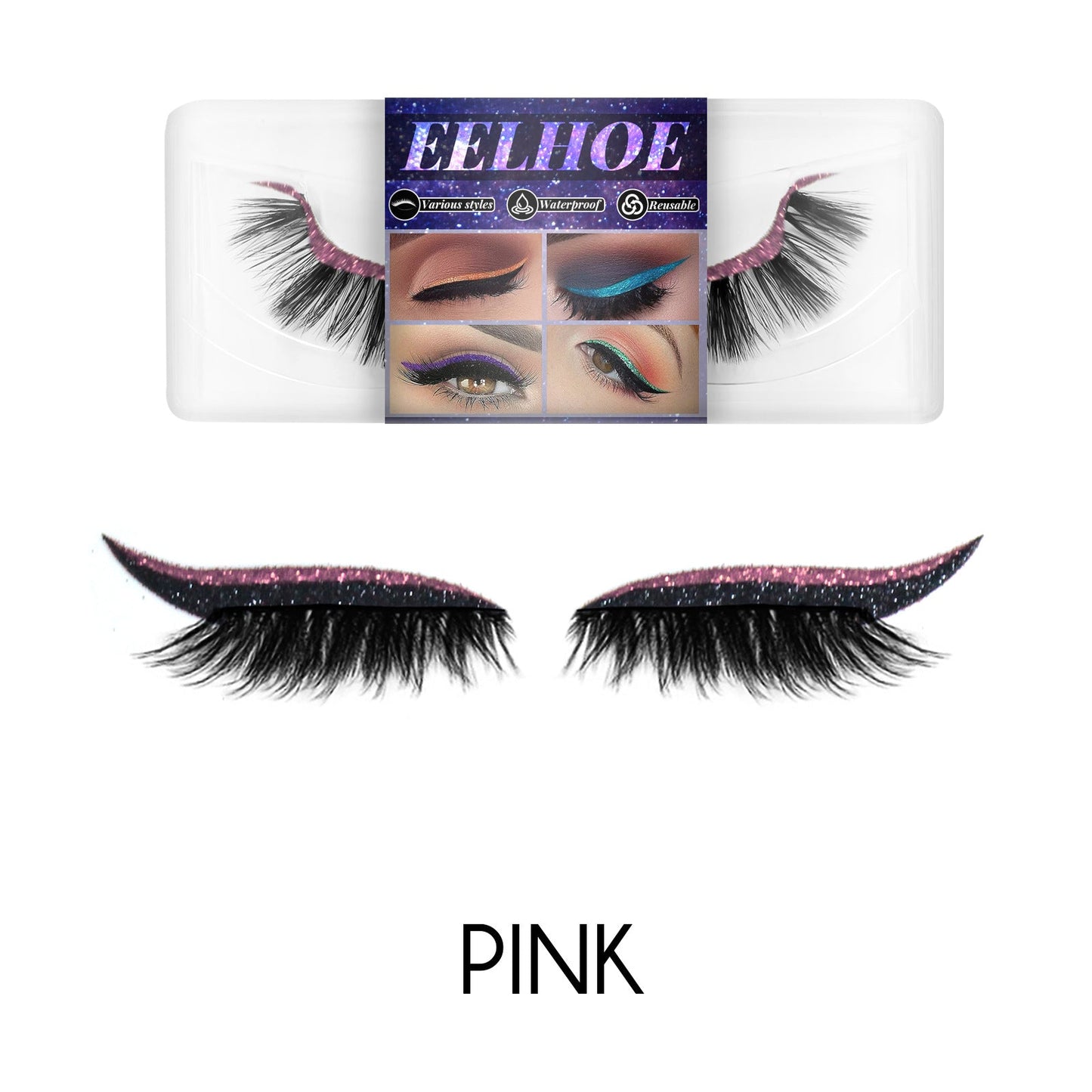 Eyeliner And Eyelash Stickers, Self-Adhesive False Eyelashes With European And American 3d Eyelash Eyeshadow Eyeliner eprolo