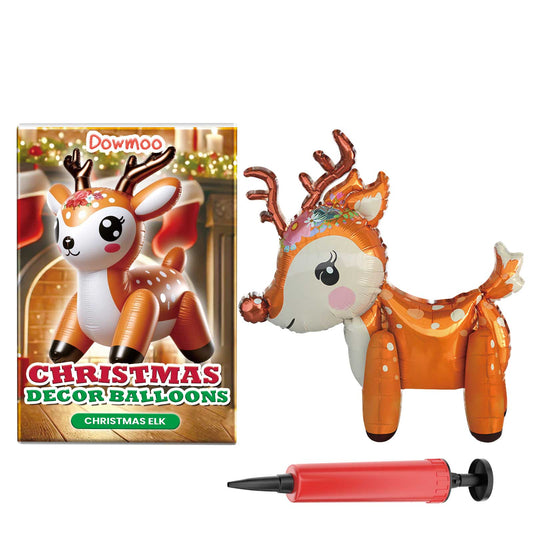 Christmas Balloons Balloon Standing Santa Claus Reindeer Christmas Tree Event Atmosphere Arrangement eprolo