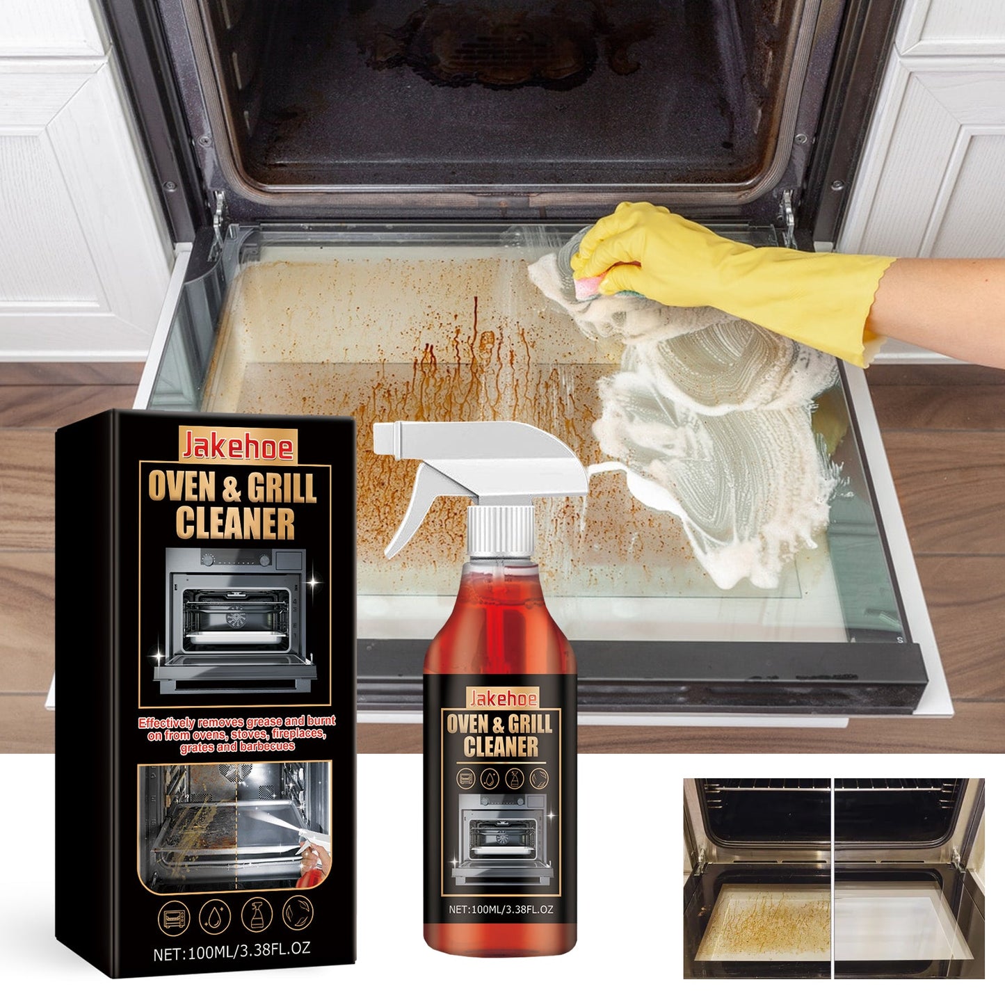 Oven & Grill Cleaner, Oven Grill Special Decontamination, Deodorization, Odor, Odor And Oil Remover eprolo