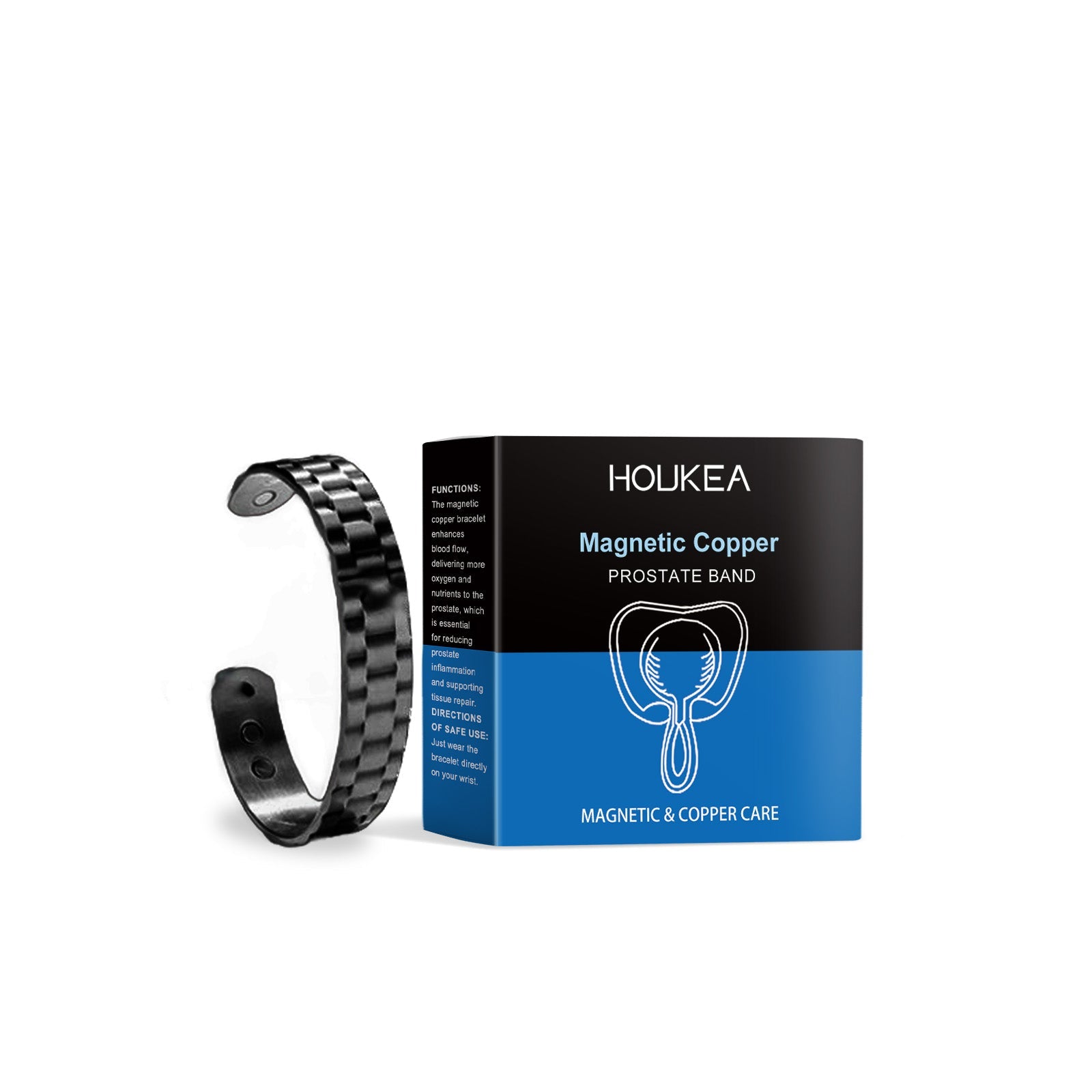 Houkea Men's Care Bracelet, Gentle Relief For Men's Discomfort Body Care Retro Fashion Accessory Bracelet eprolo