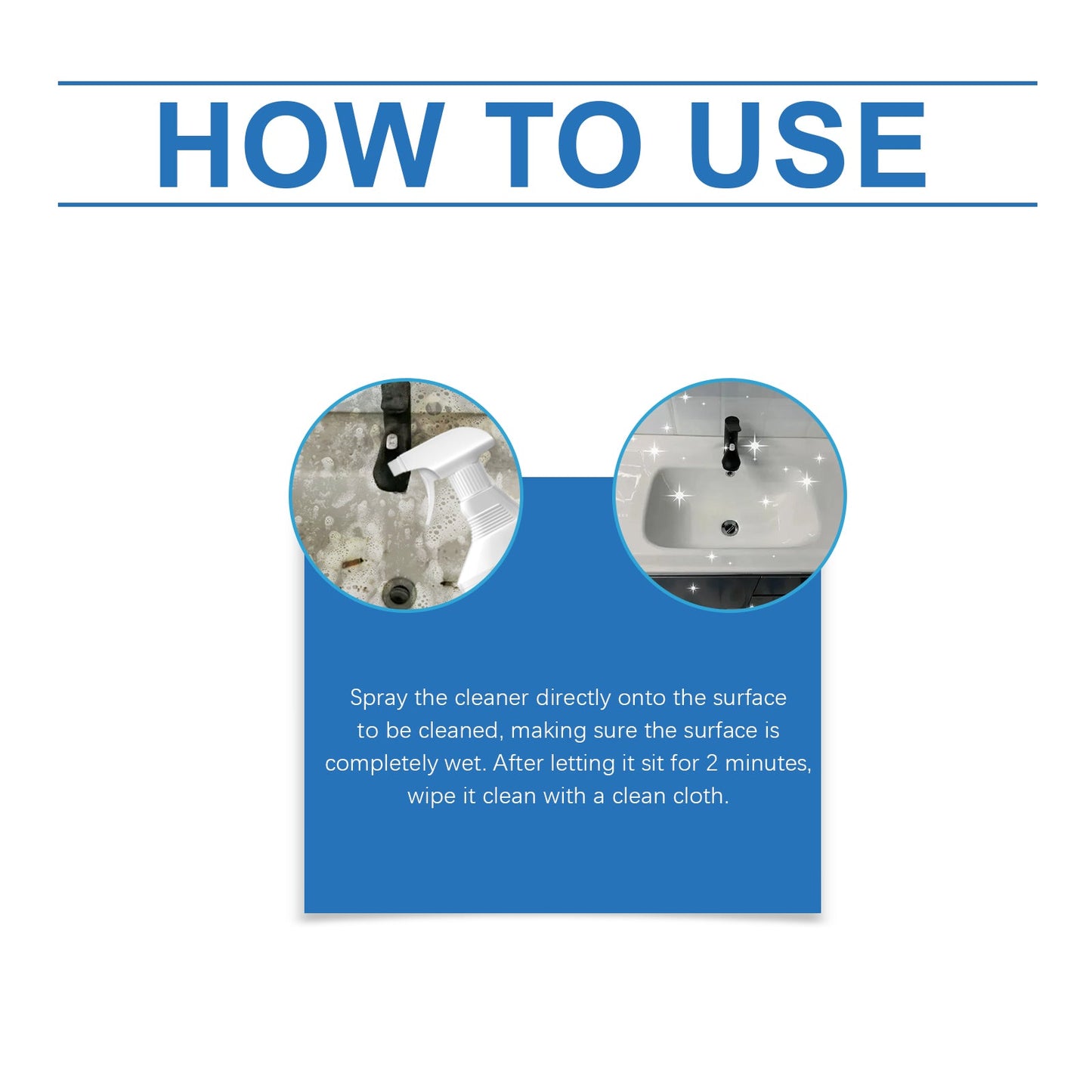 Jakehoe Bathroom Cleaning Spray Bathroom Stain Scale Cleaning Bathtub Cleaning Multi-Purpose Cleaner eprolo