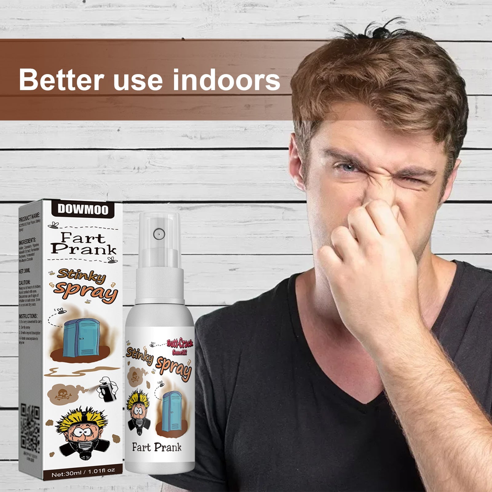 Fart Spray, A Liquid Spray For Funky Long-Lasting Odors Entertainment Spoofing Odor-Relieving Toys eprolo