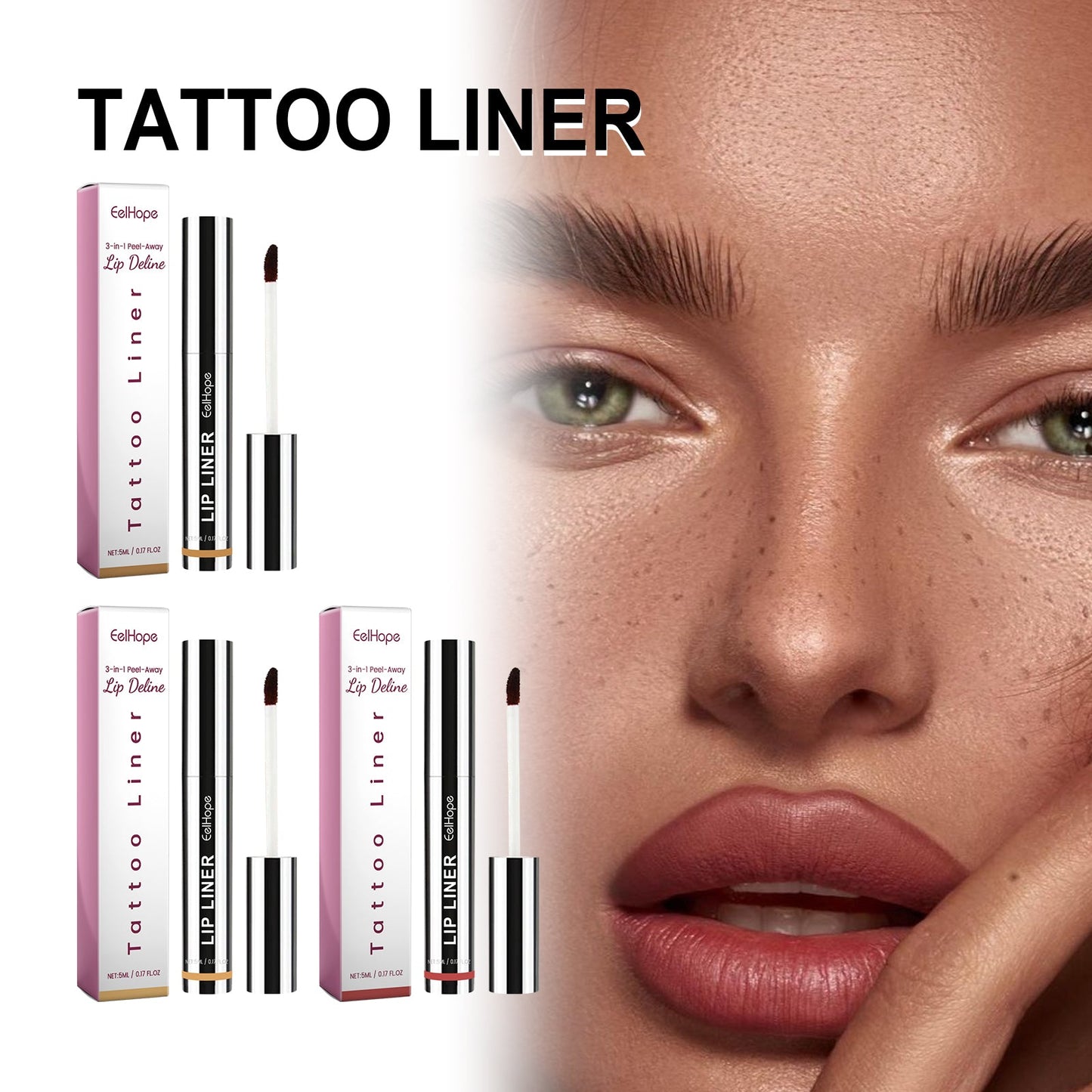 Tattoo Liner, Outline Lip Shape And Develop Lip Color Lasting Waterproof And Not Easy To Fade Peeling Lip Liner eprolo