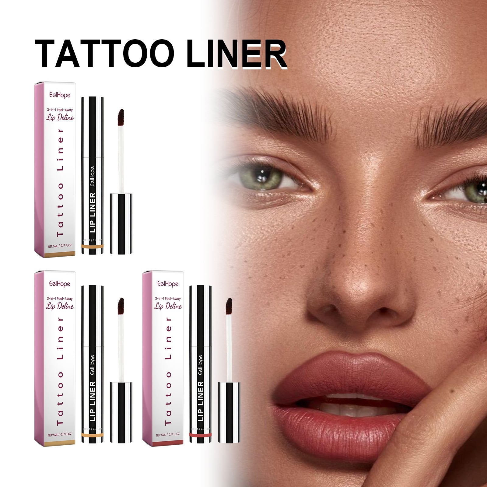 Tattoo Liner, Outline Lip Shape And Develop Lip Color Lasting Waterproof And Not Easy To Fade Peeling Lip Liner eprolo