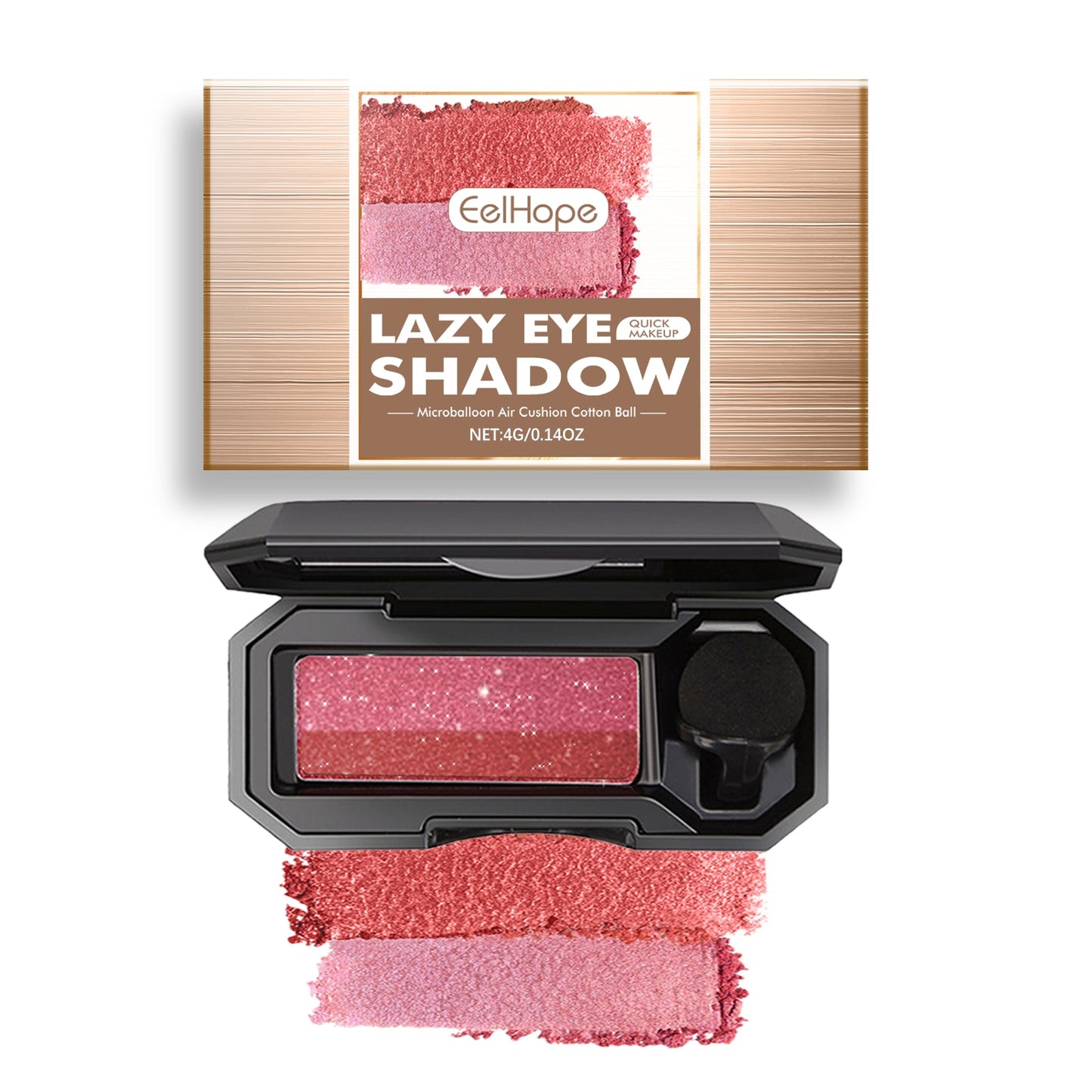 Lazy Eye Shadow, Natural Development Pearlescent Matte Beginner Daily Makeup Glitter Eyeshadow eprolo