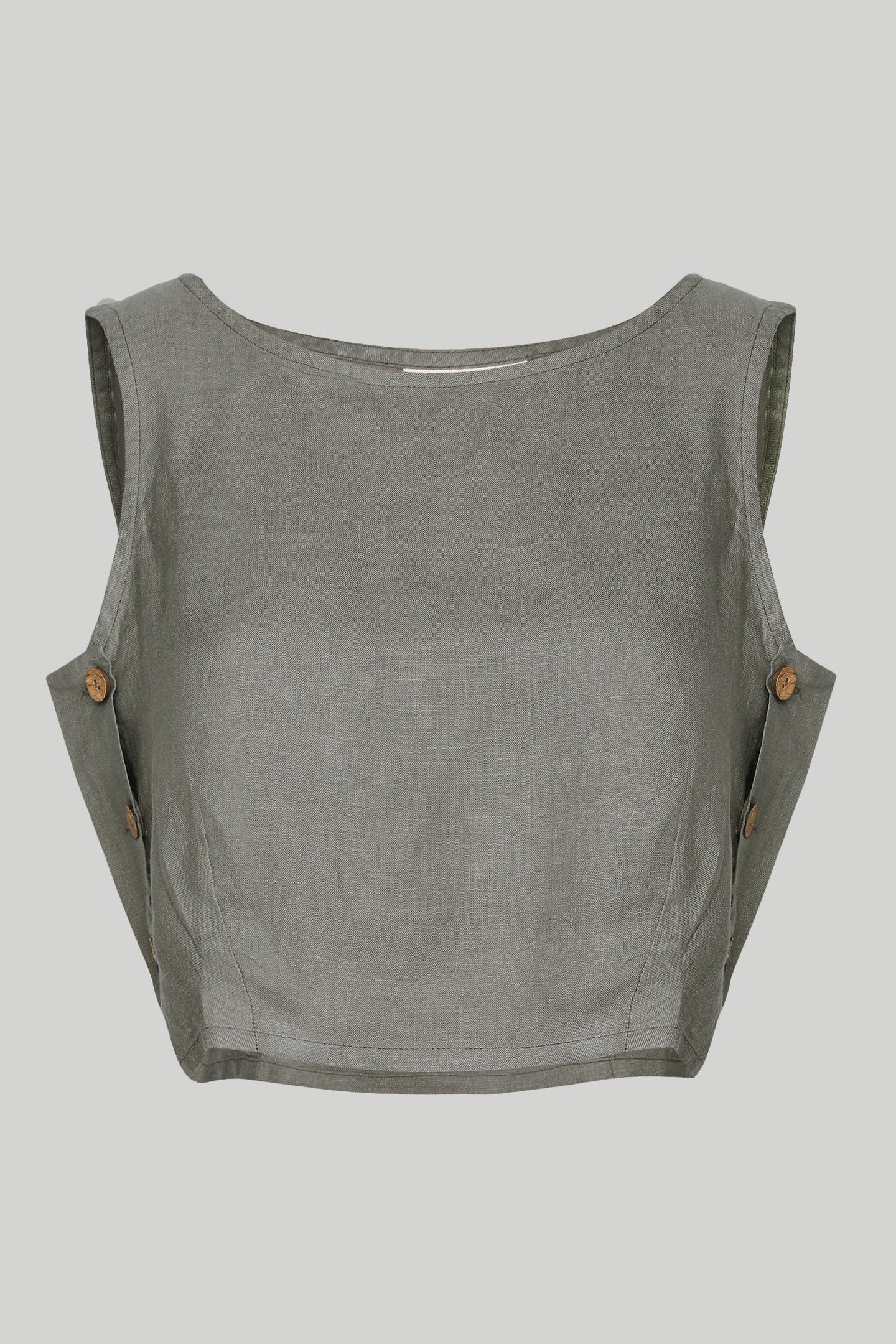 Boxy Crop Top in Dark Green DC-Reistor
