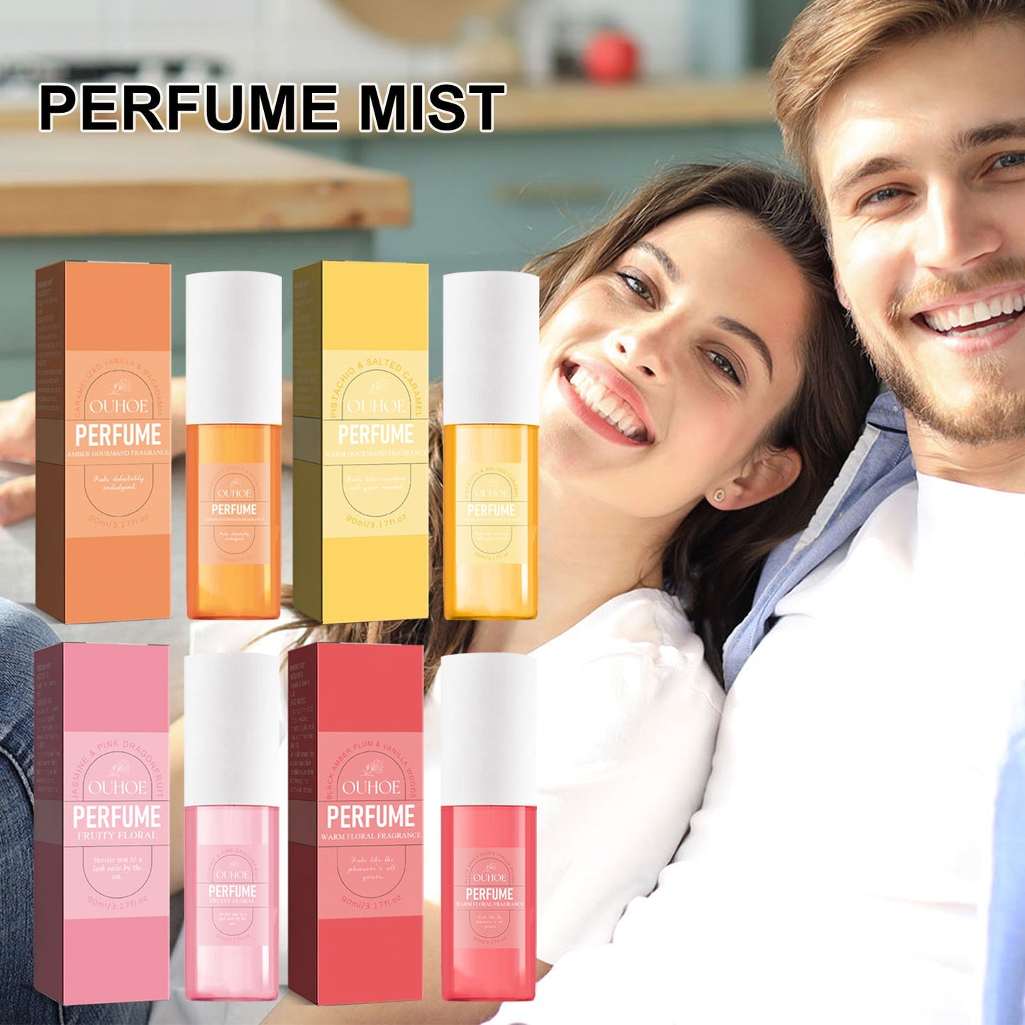 Brazilian Perfume, Women Dating Fresh Natural Long-Lasting Fragrance Non-Pungent Floral Body Perfume Spray eprolo