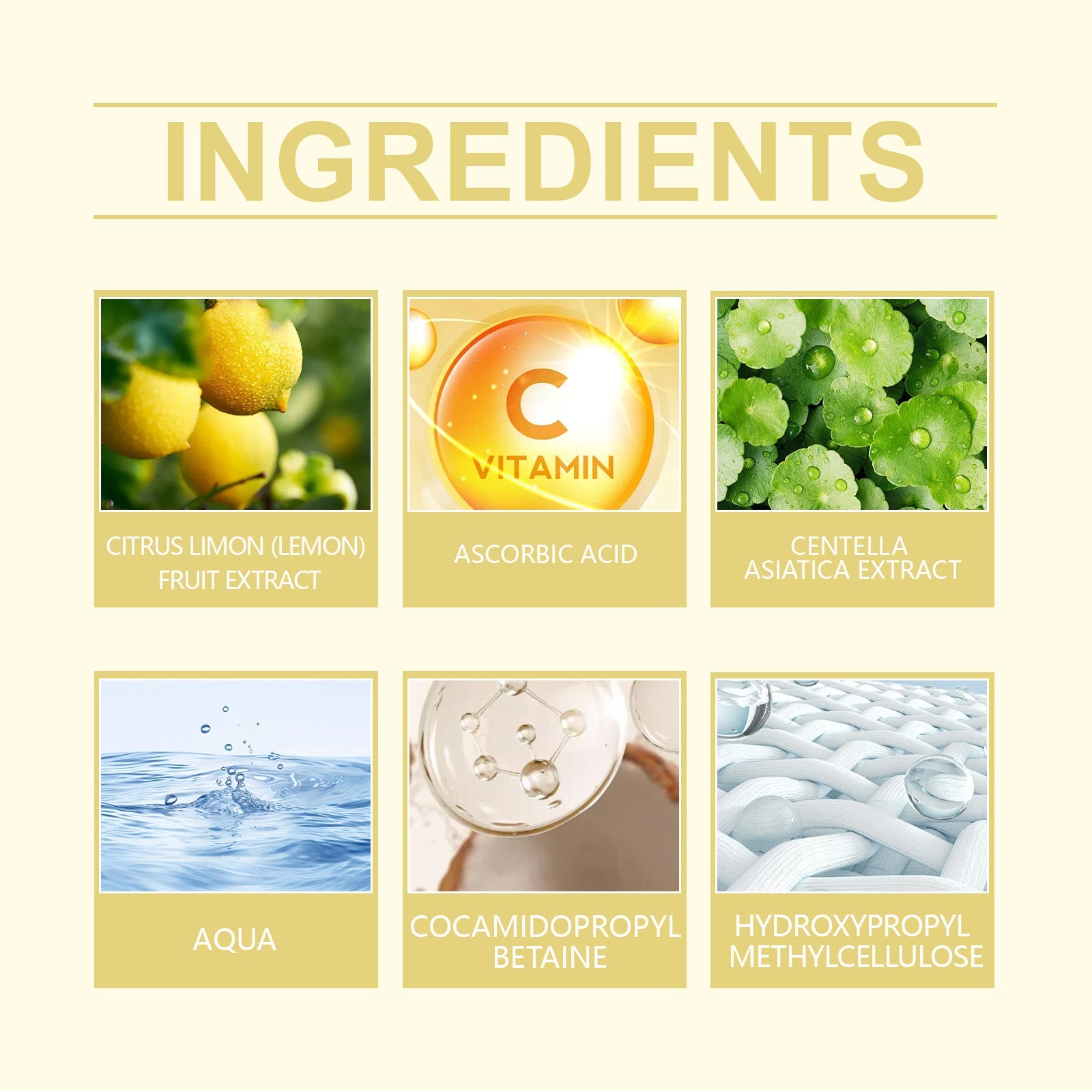 Hoygi Vitamin C Brightening Cleanser, Moisturizes And Soothes Facial Skin With A Clean, Hydrating, Non-Tightening Cleanser eprolo