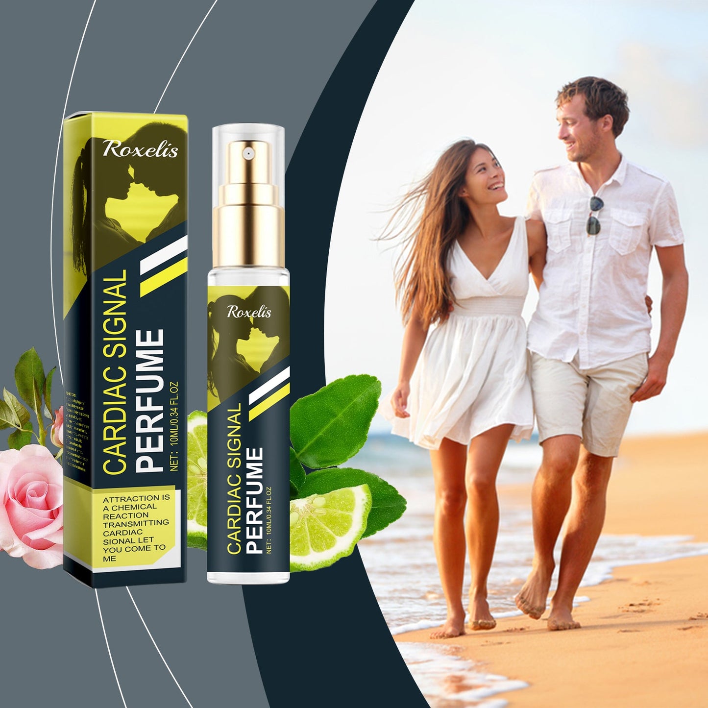 Roxelis Charm Flower Fragrance Fragrance Mist Lasting Fragrance Fresh Scent Exudes Charming Charm Amber Light Elegant Portable Fragrance Mist eprolo