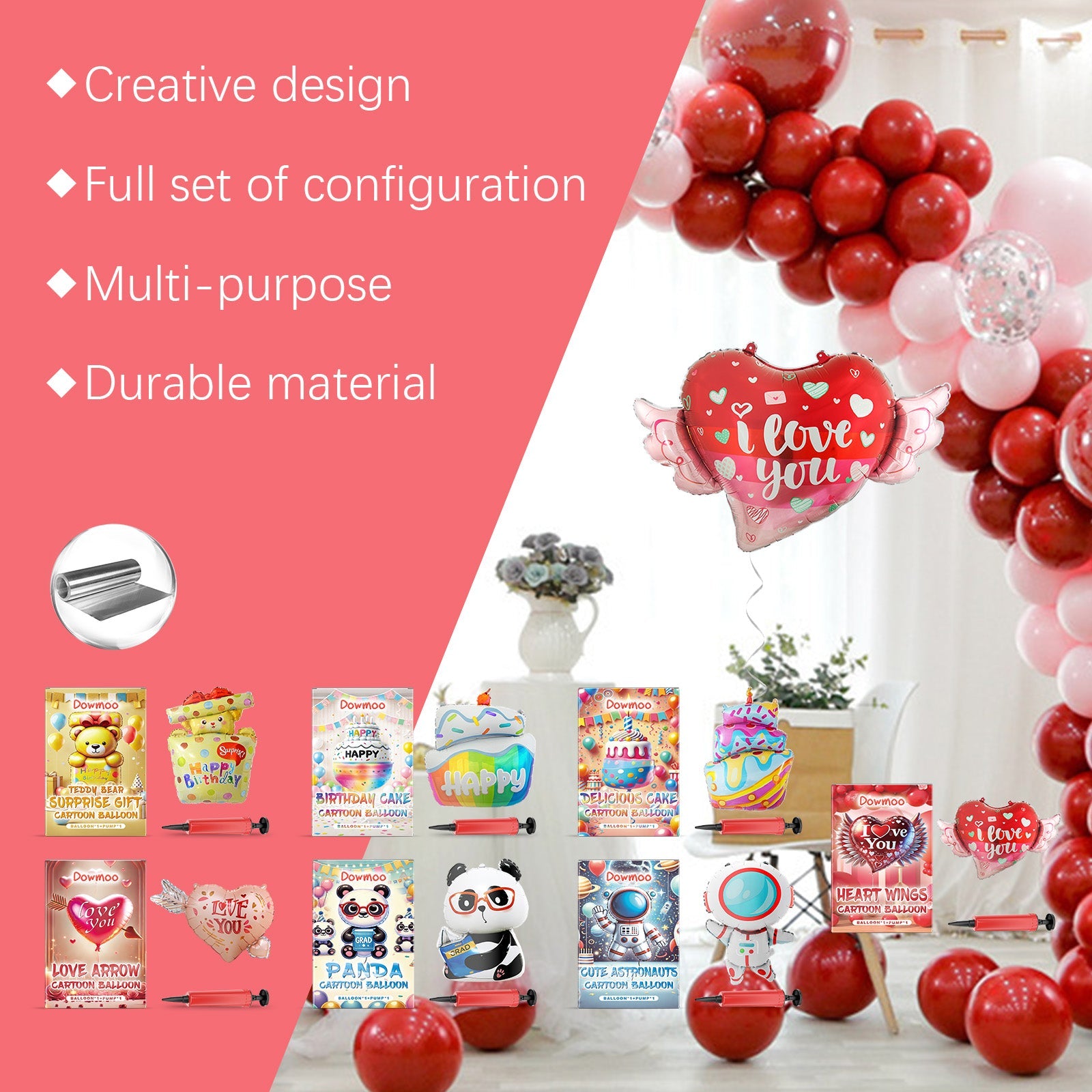 Ambience Balloon Set Valentine's Day Proposal Wedding Anniversary Date Birthday Party Decoration eprolo