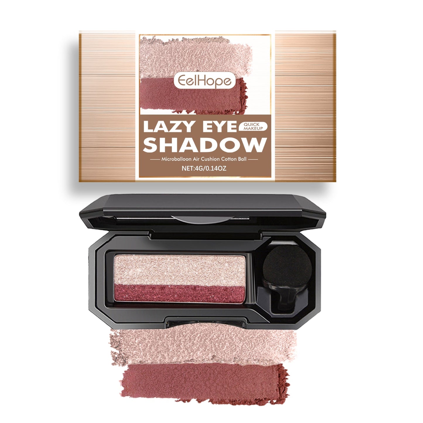 Lazy Eye Shadow, Natural Development Pearlescent Matte Beginner Daily Makeup Glitter Eyeshadow eprolo