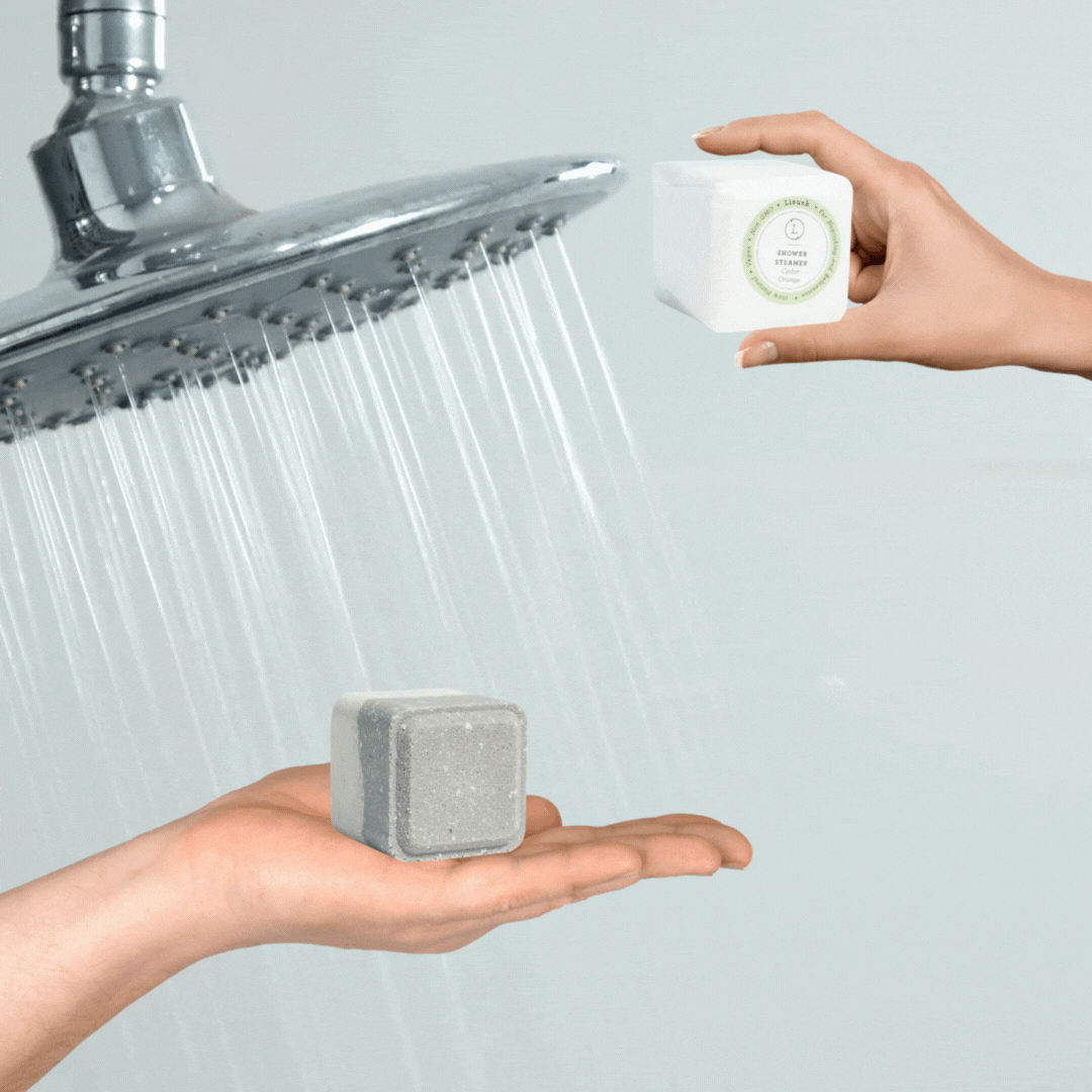 CBD Shower Steamers Gift Set with CBD - 5 Big Fizzies (THC Free) Lizush soap