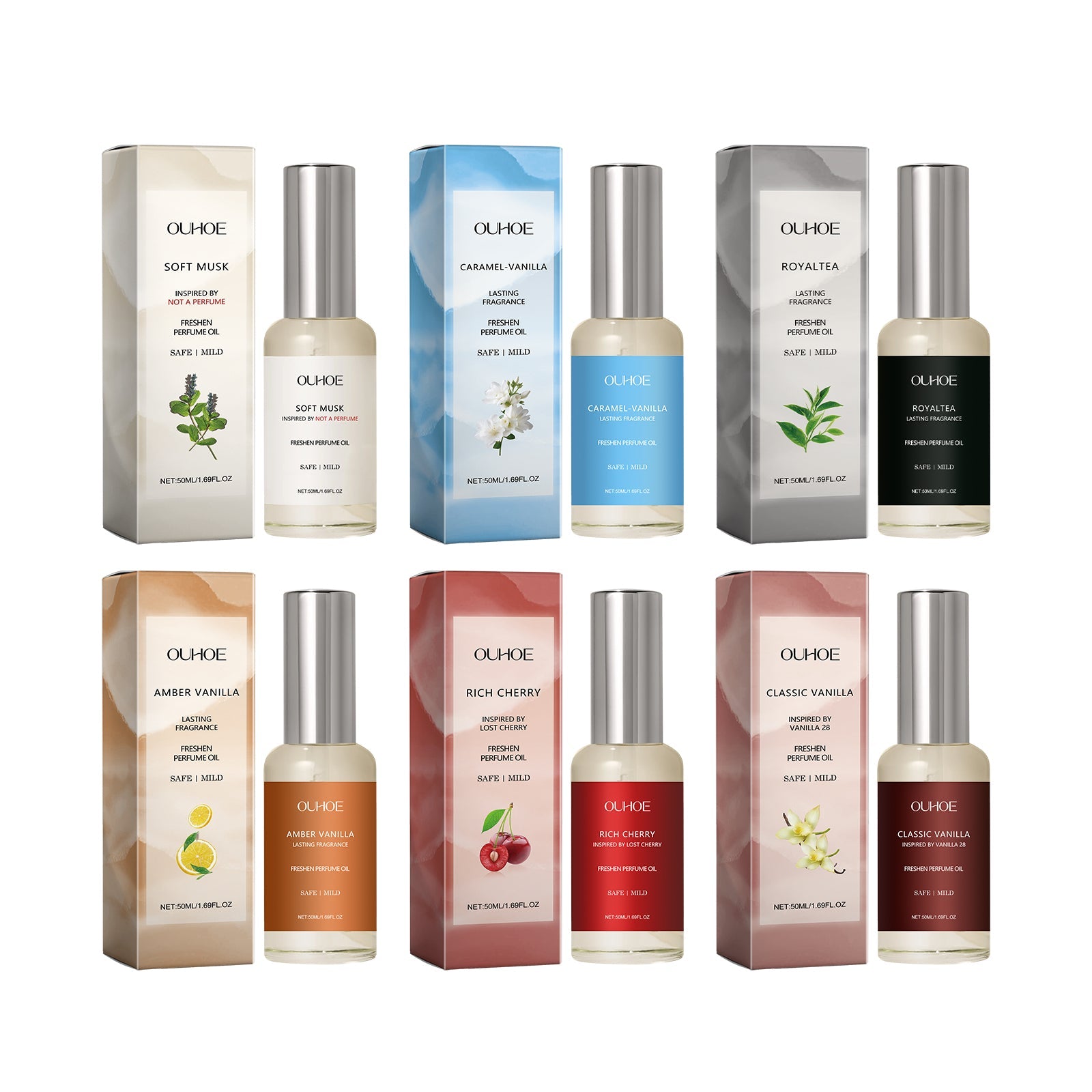 Perfume Oil Series, Small Sweet Portable Elegant Natural Fresh Exudes Charm And Lingering Fragrance eprolo