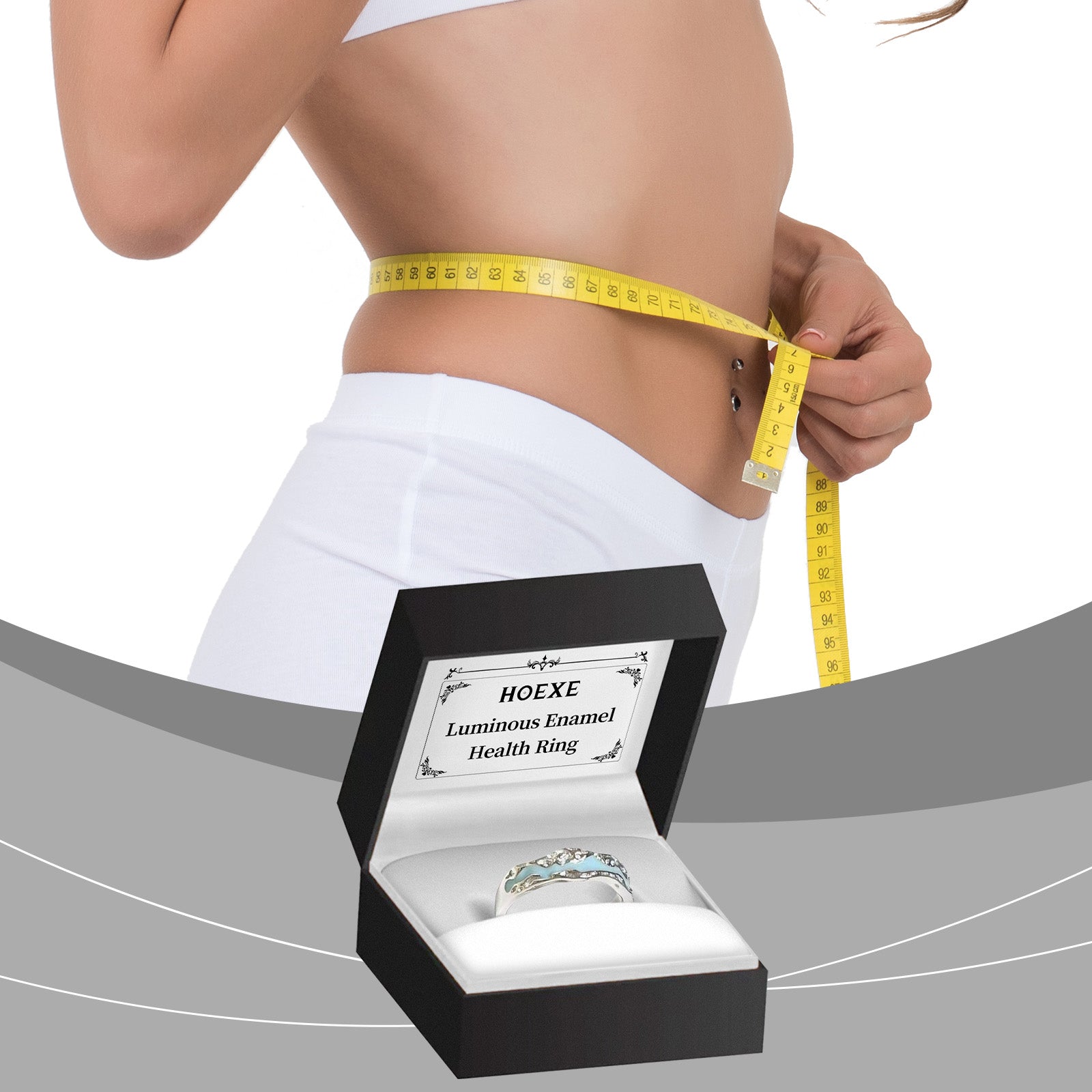 Hoexe Glow-In-The-Dark Enamel Ring Enhances Comfort In Daily Life Pamper The Body Sports Portable Ring eprolo