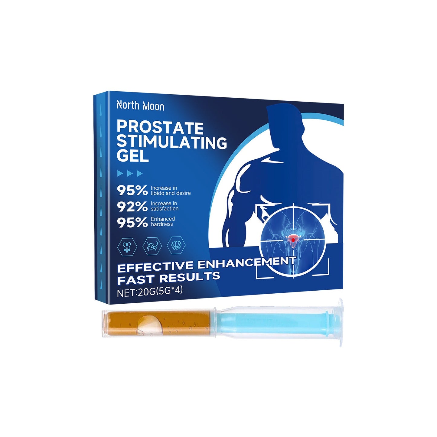 North Moon Men's Treatment Gel, Gentle Moisturizing Herbal Treatment Gel For Men's Topical Massage eprolo