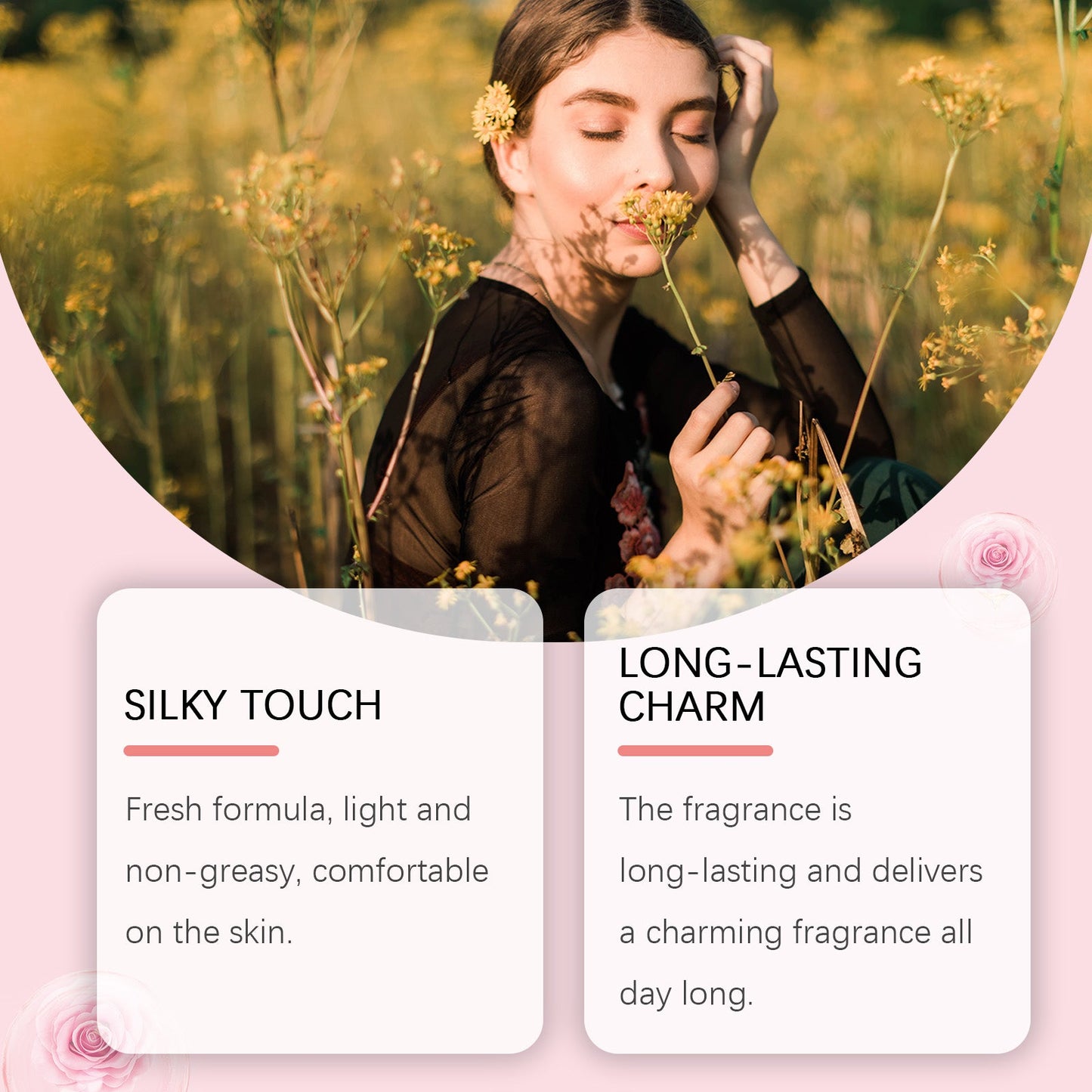 Roxelis Peony Fragrance For Women, Lasting Light Fragrance Fresh Floral Peony Charm Rose Fragrance Perfume eprolo
